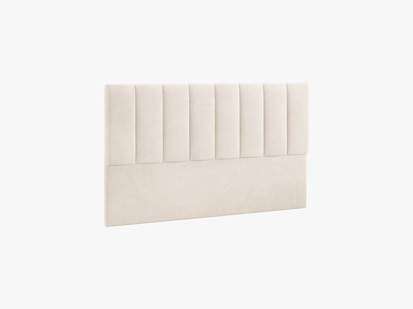 Micadoni Marl Samtiger Kopfteil 140 cm (H 95 cm) Samt Magic Velvet Elfenbein 160x95