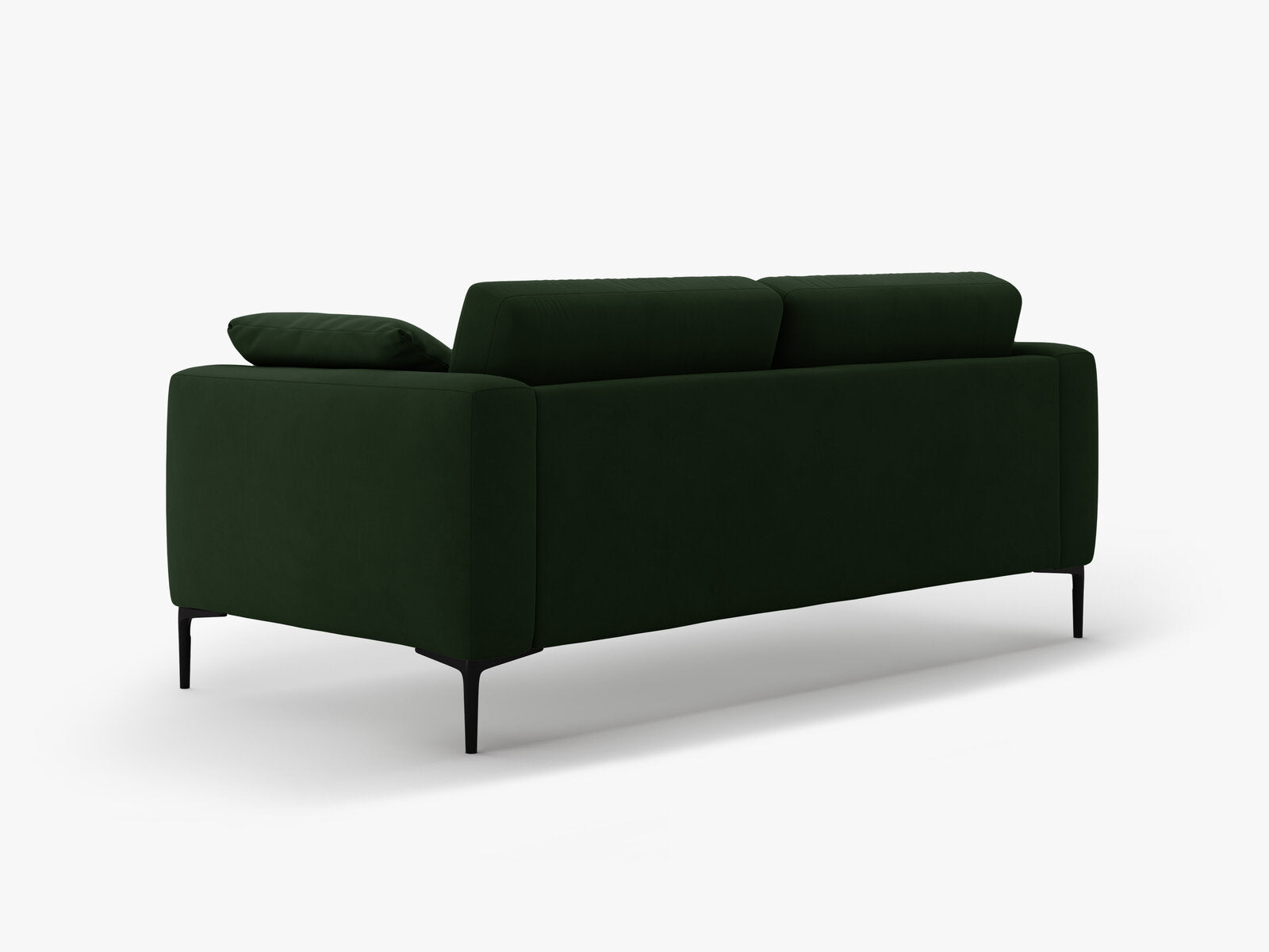Micadoni Sofa Bemy 3-Sitzer Samt Flaschengrün