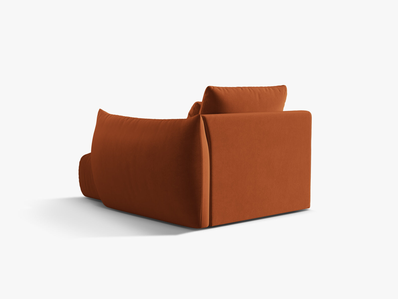 Micadoni Bloom Chaiselongue Rechts Samt Casino Terrakotta