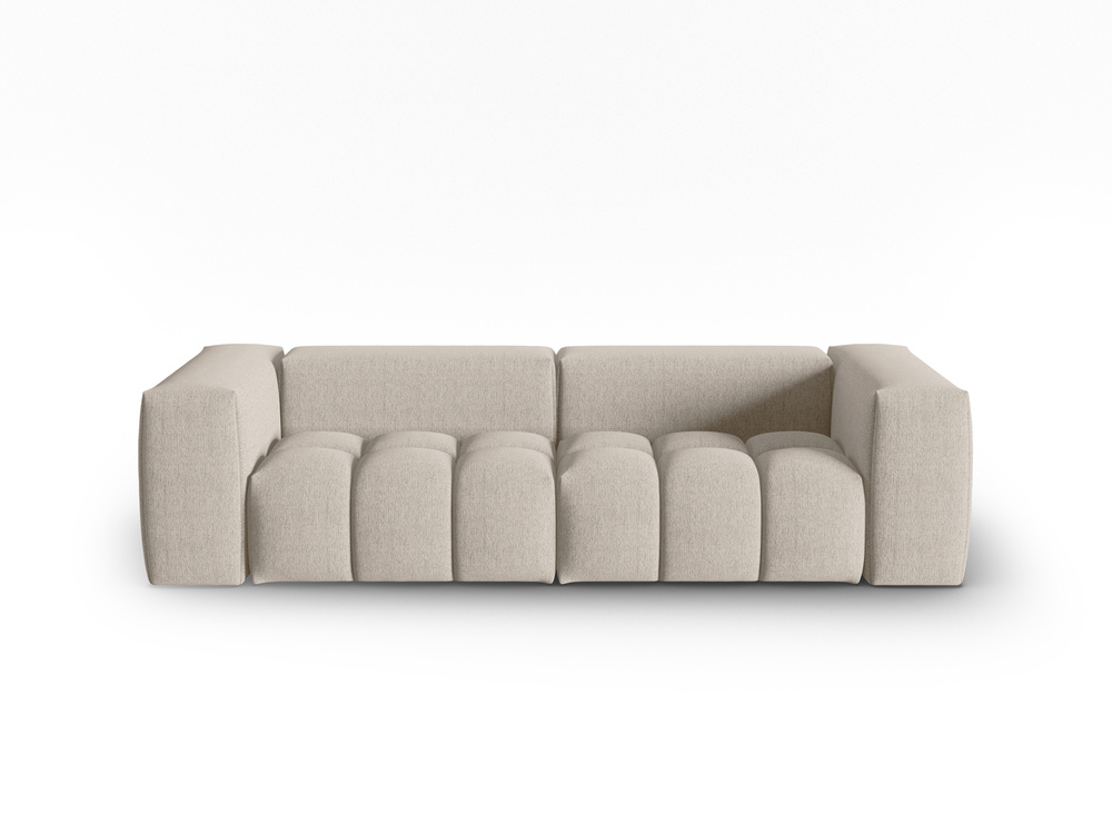 Cosmopolitan Design Sofa Verona 3-Sitzer Strukturierter Stoff Sorella Sand