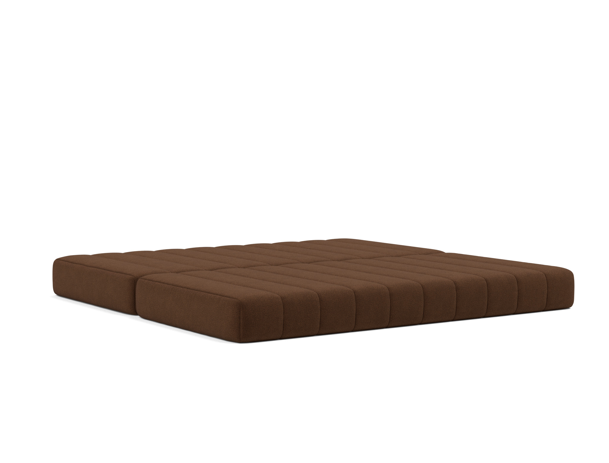 Schlafsofa CozyPad mit Armlehnen Strukturierter Stoff Taura 359-Cappuccino