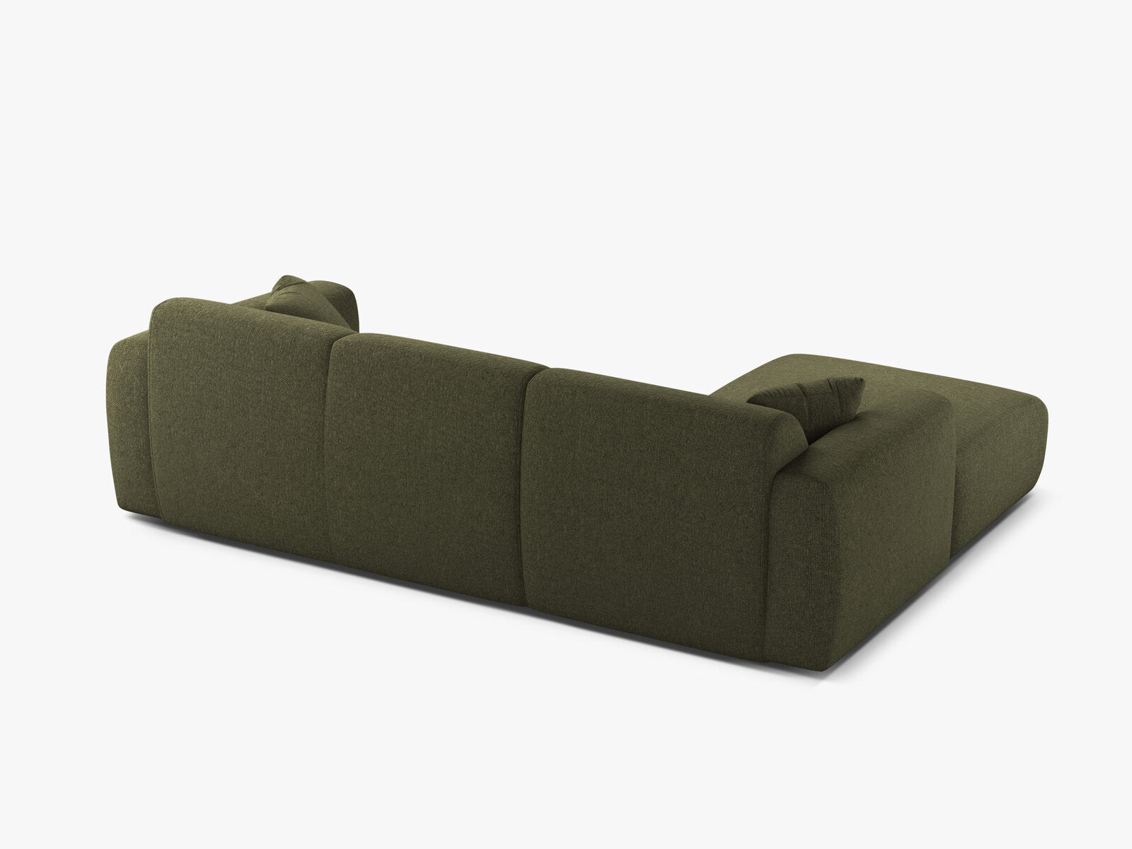 Micadoni Ecksofa Molino 4-Sitzer Links Chenille Eden Grün