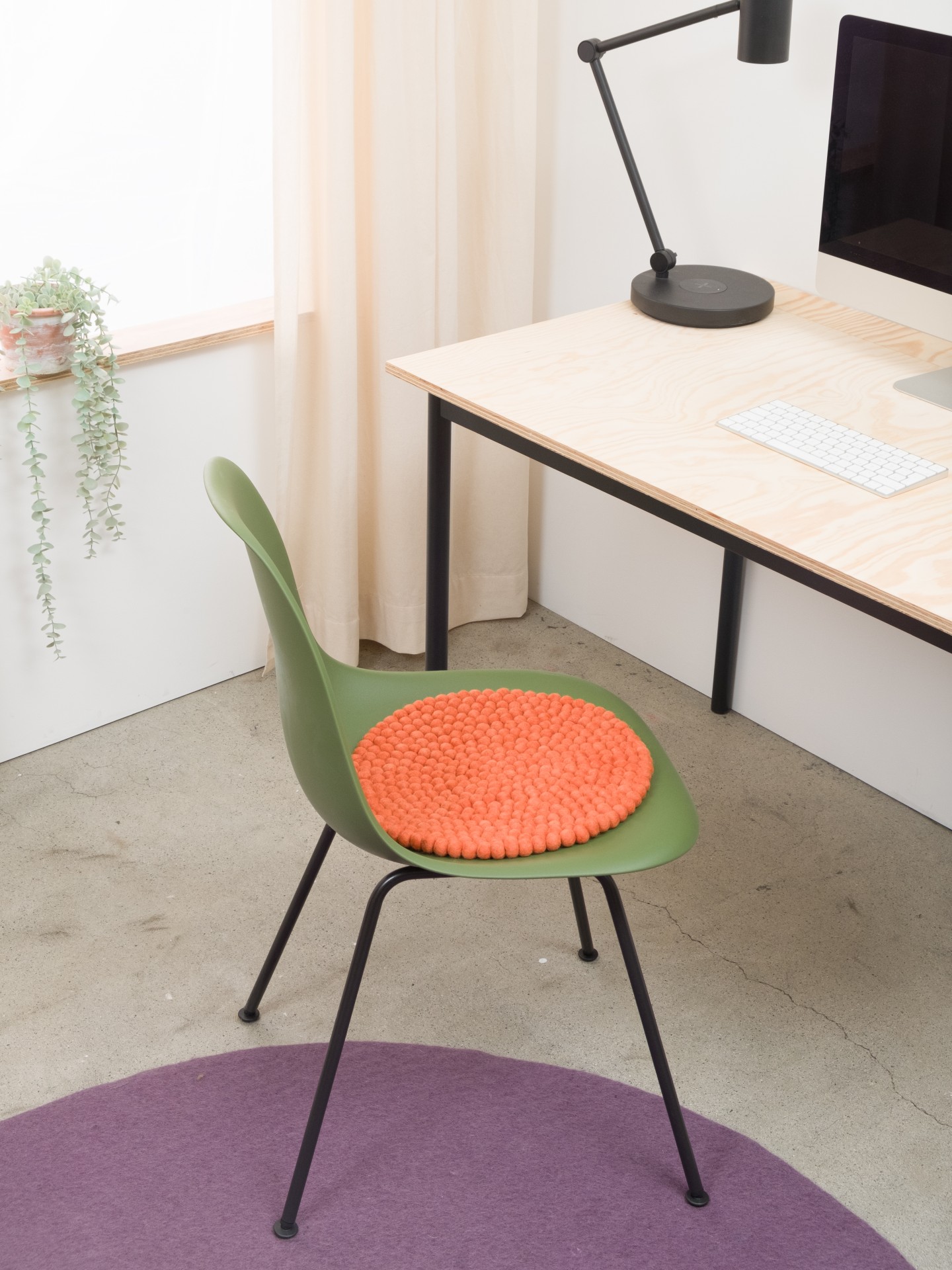 myfelt Lea - Filzkugel Sitzauflage rund