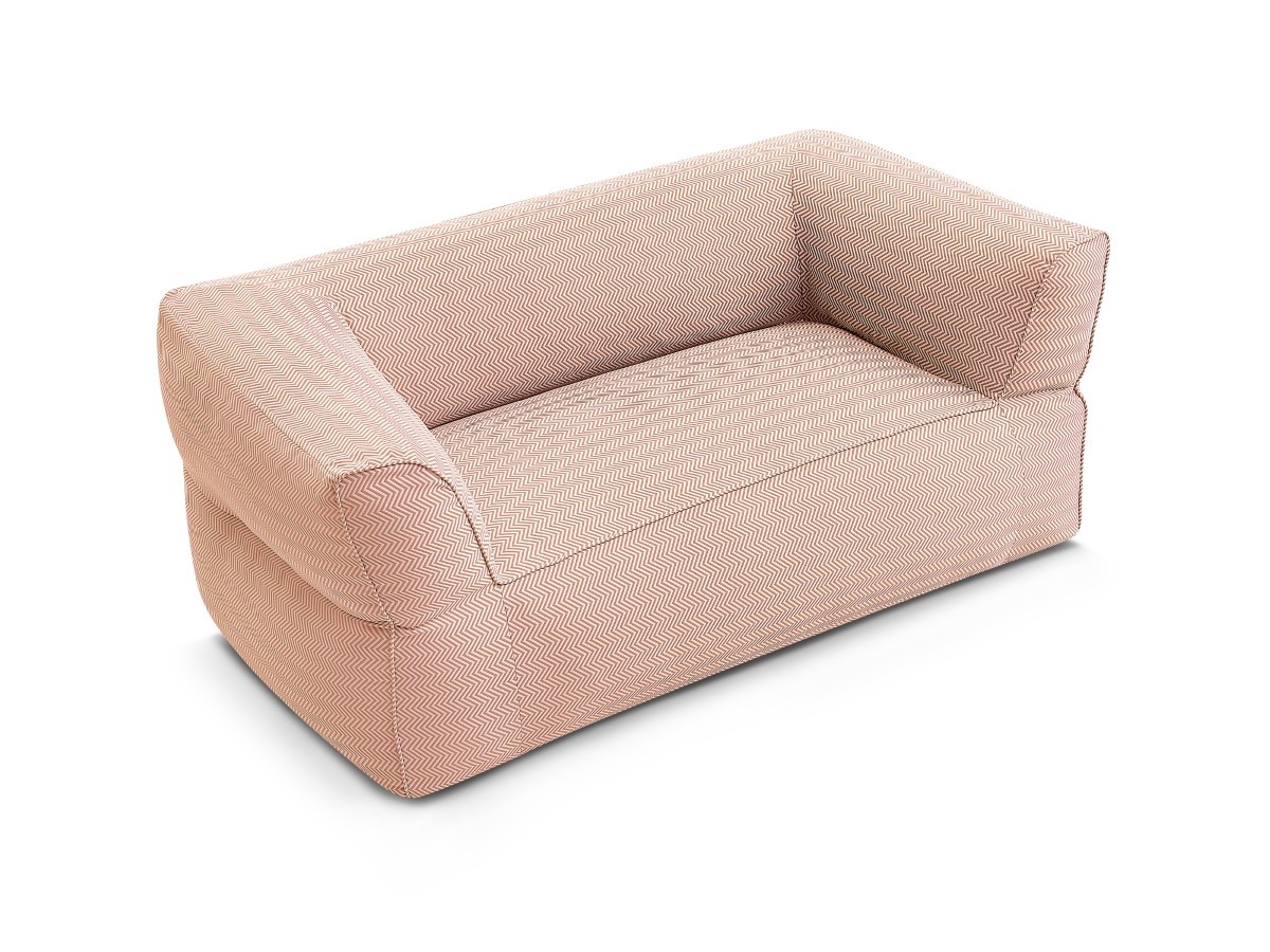 Bobochic Nour Gartensofa 2-Sitzer Stoff Orange