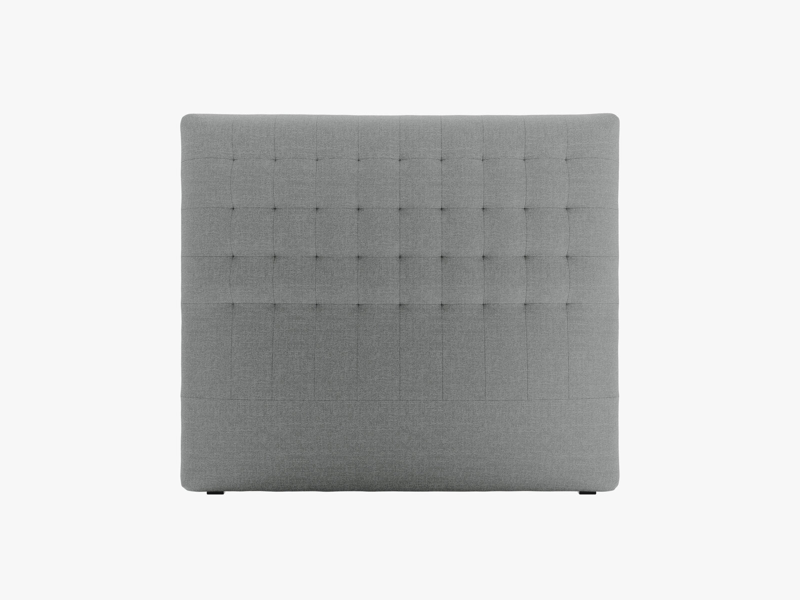 Micadoni Nova Samtiger Kopfteil 120 cm (H 120 cm) Strukturierter Stoff Liberty Grau 140x120