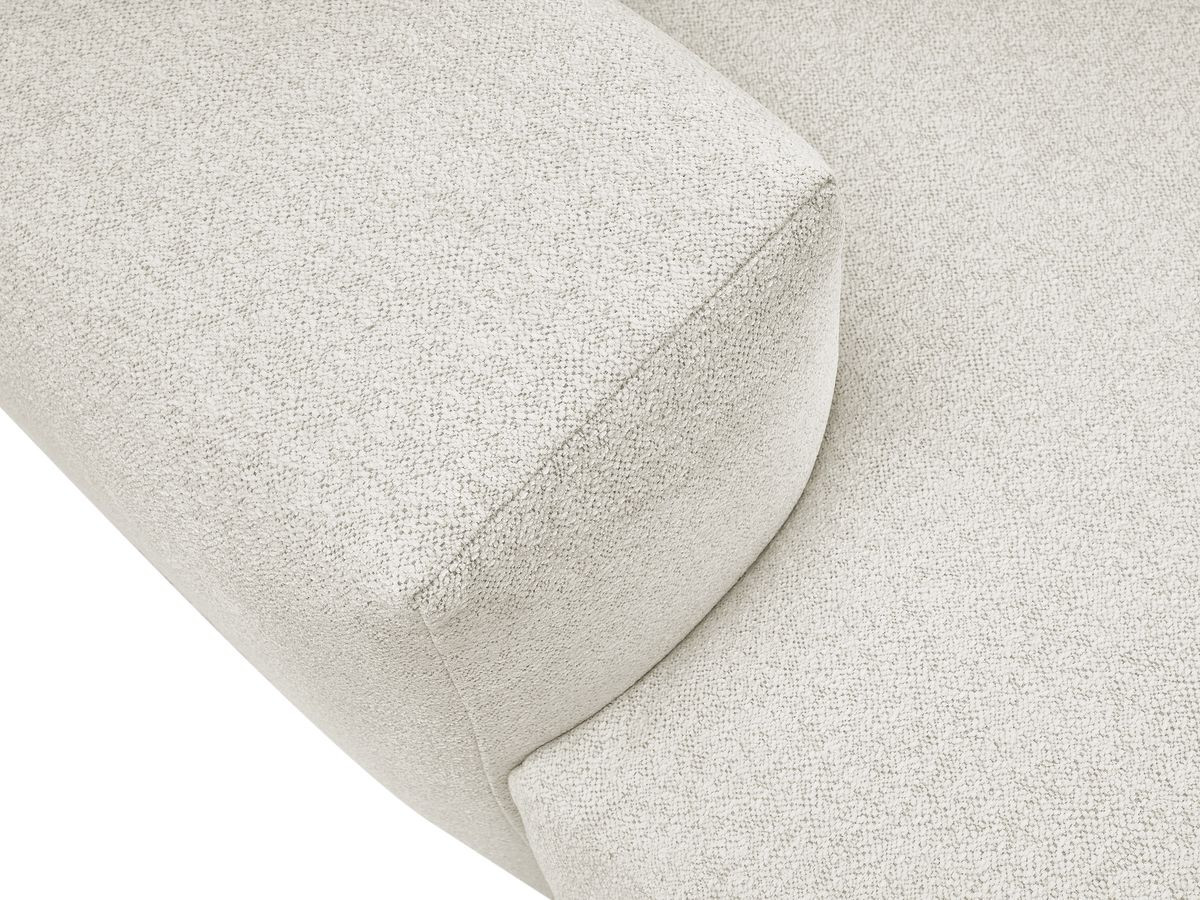 Bobochic Voltaire Sofa 4-Sitzer 248 × 170 cm Melange-Stoff Weiß
