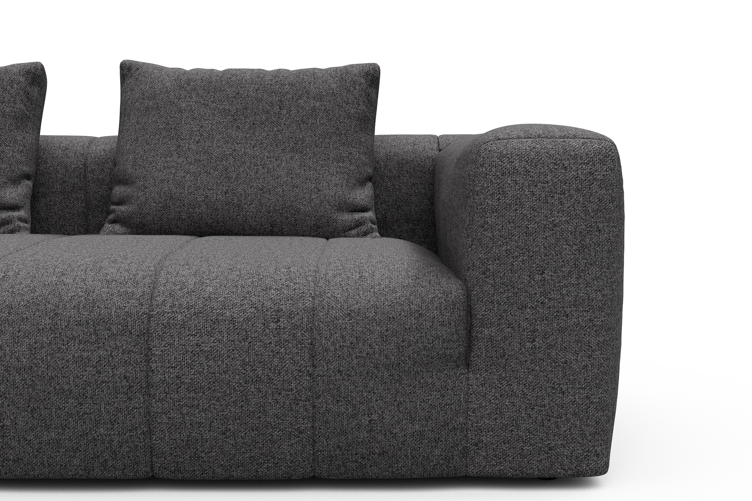 Sofa Hugo 3-Sitzer Sama-Antracite