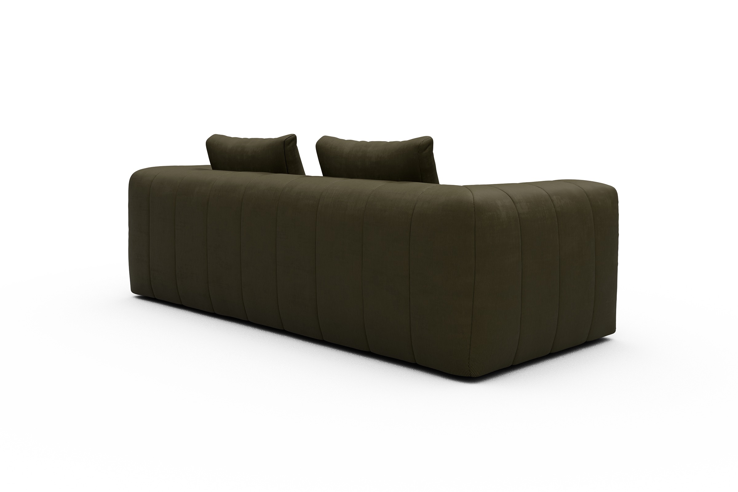 Sofa Hugo 3-Sitzer Cordufine-Pine-Green