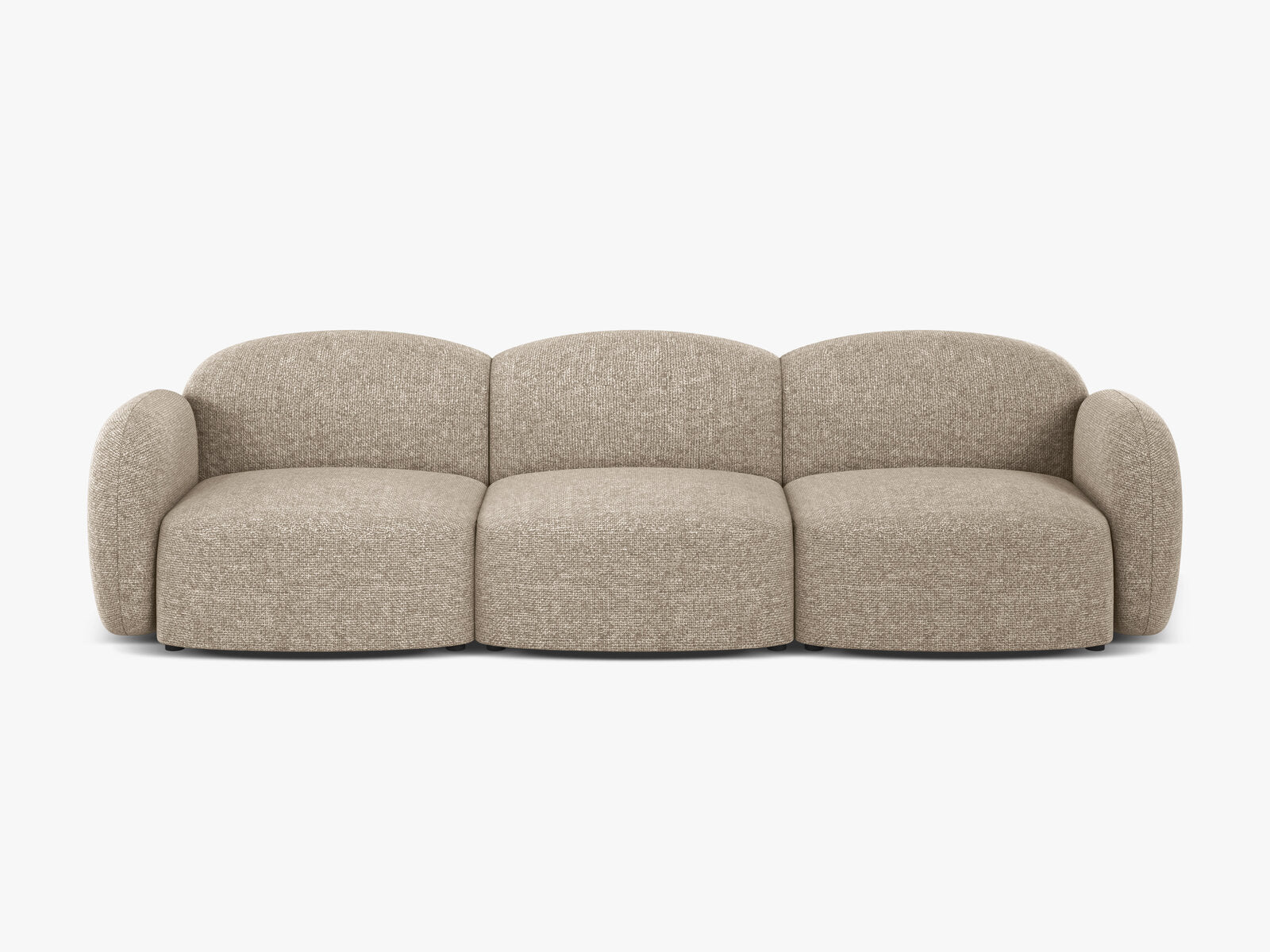 Micadoni Sofa Blair 3-Sitzer Chenille Eden Dunkelbeige