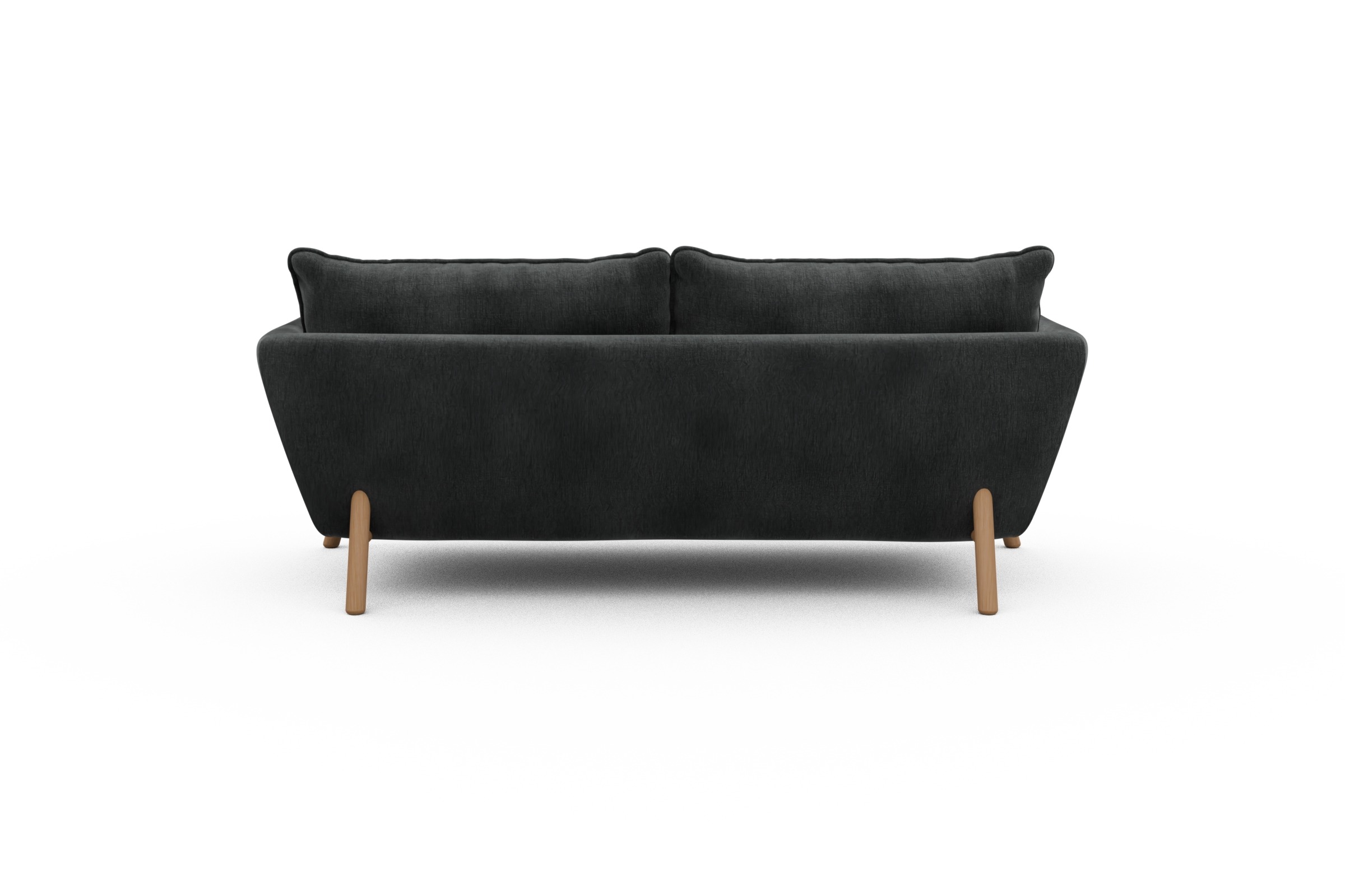 Sofa Emil PREMIUM 2-Sitzer Beinfarbe Eiche Natur Smooth-Deep-Warm-Grey