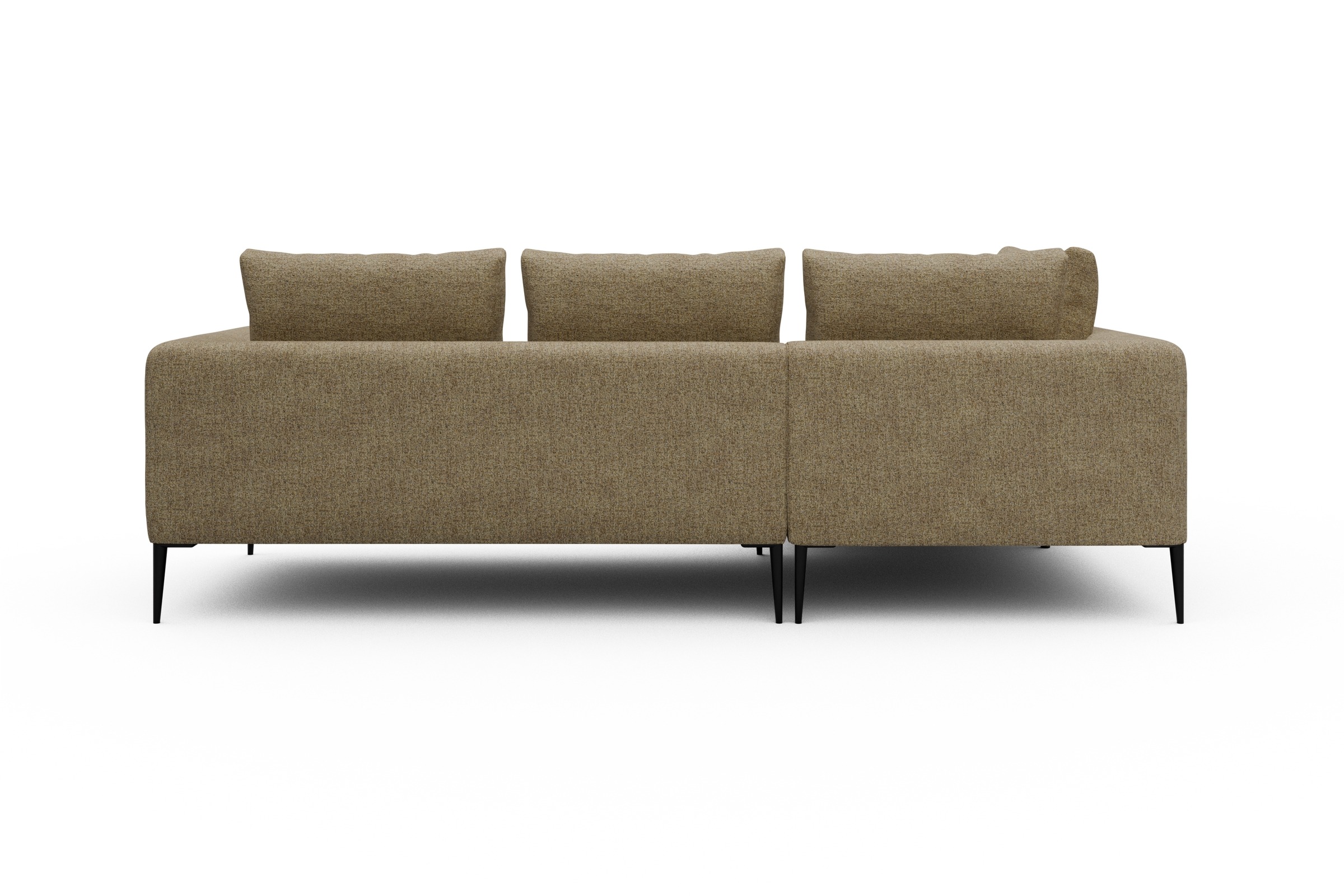 Ecksofa Paul Relax-Ecke links mit 2-Sitzer Carreno-Silician-Yellow