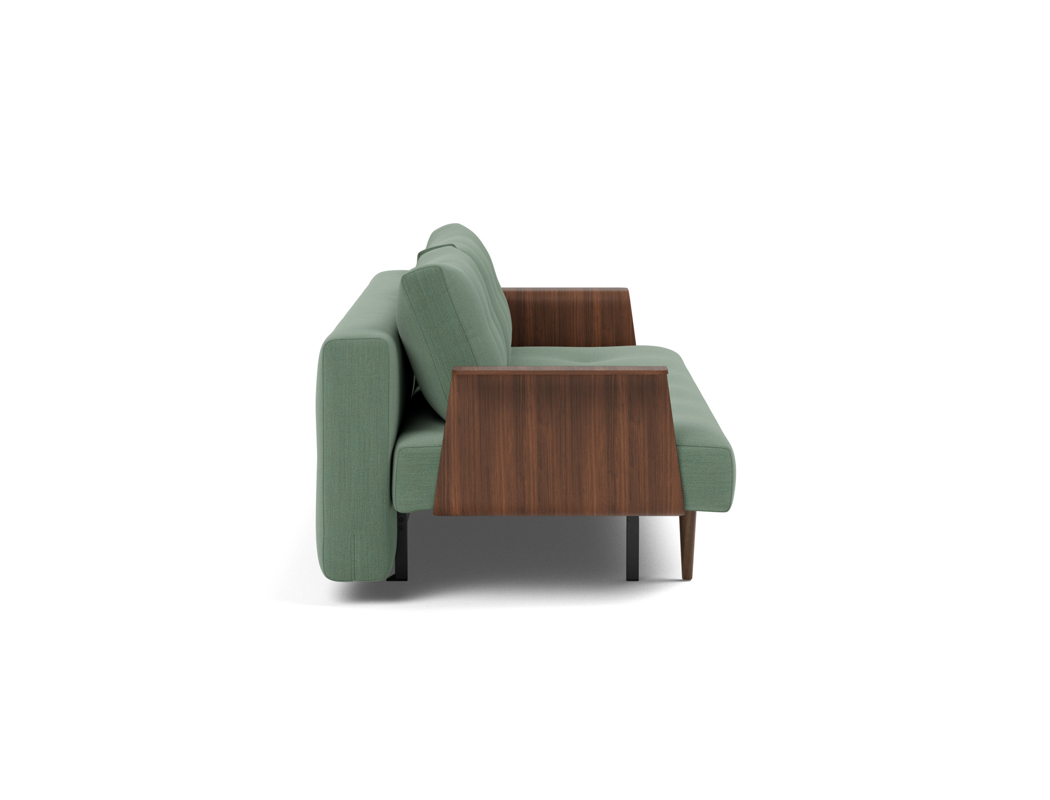 Schlafsofa Recast mit Armlehnen Flachgewebe Elegance 518-Green