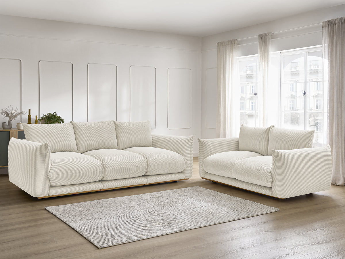 Bobochic Ernest Sofa 5-Sitzer Cordsamt Beige