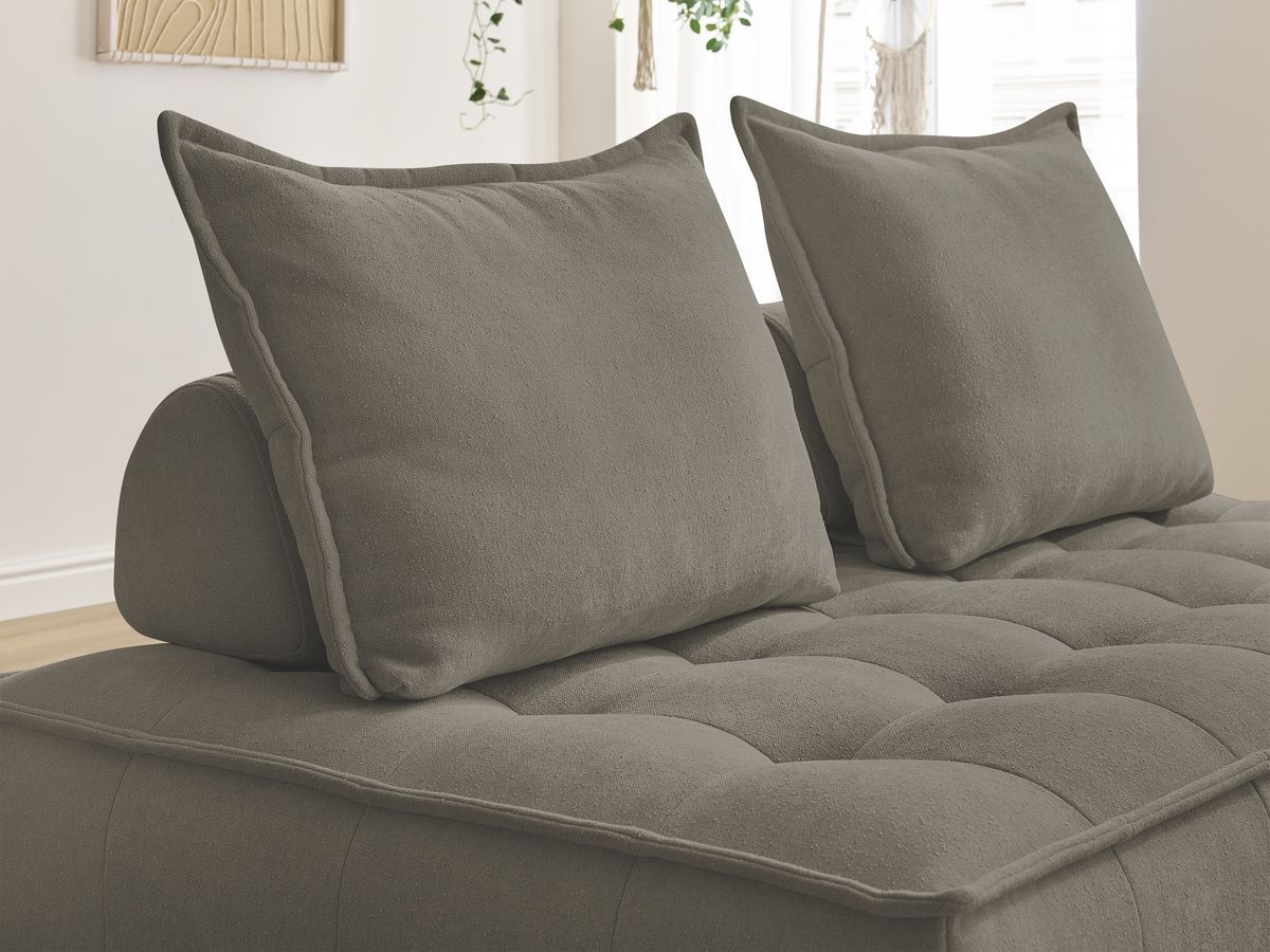 Bobochic Elisa Sofamodul 2-Sitzer Strukturstoff Taupe