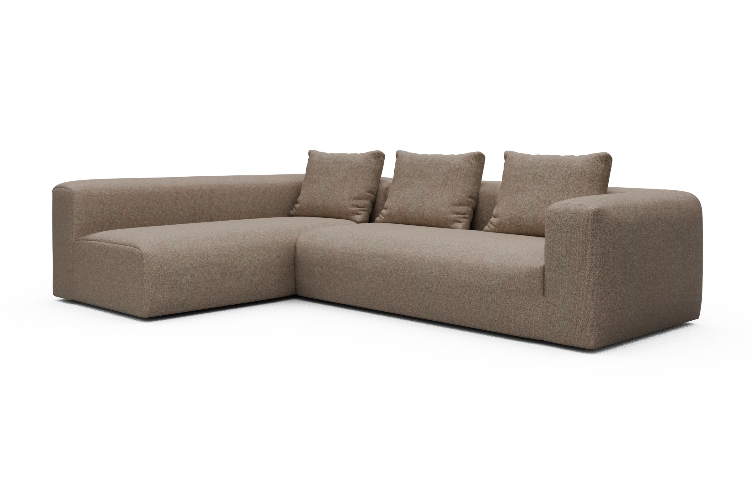 Ecksofa Fred 2x 2,5-Sitzer links offen Sama-Antelope