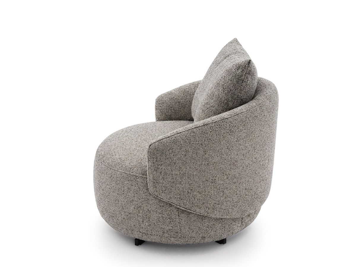 Bobochic Lexie Sessel Melange-Stoff Taupe