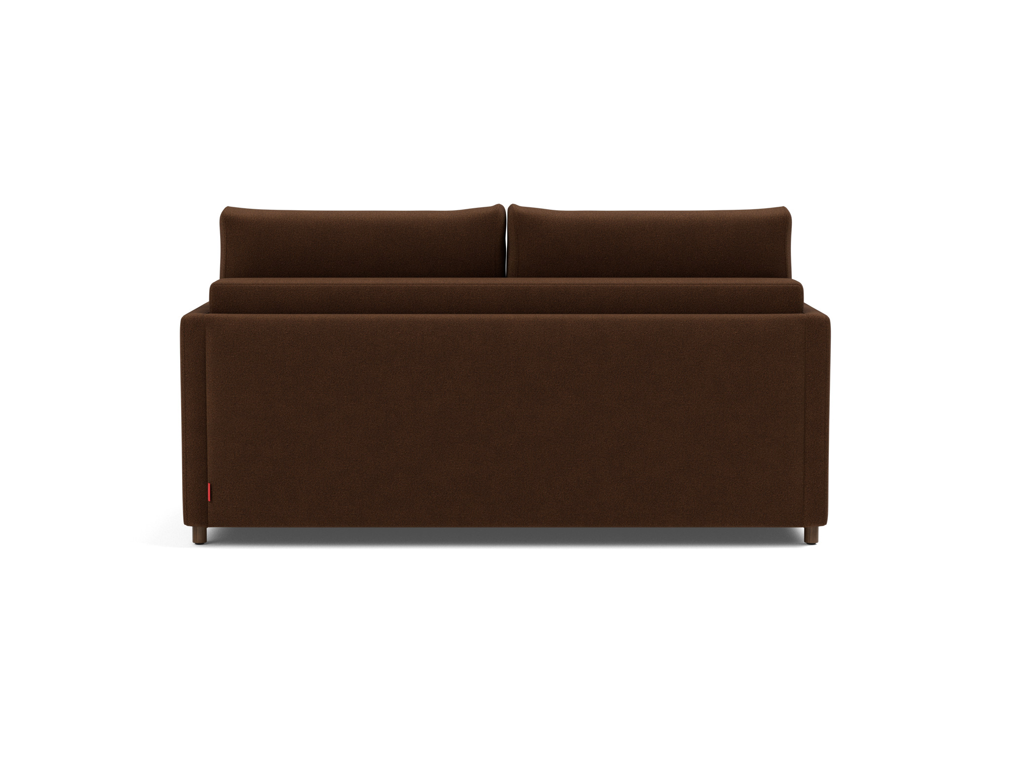 Schlafsofa Neah mit Slim-Armlehnen 160 Strukturierter Stoff Taura 359-Cappuccino