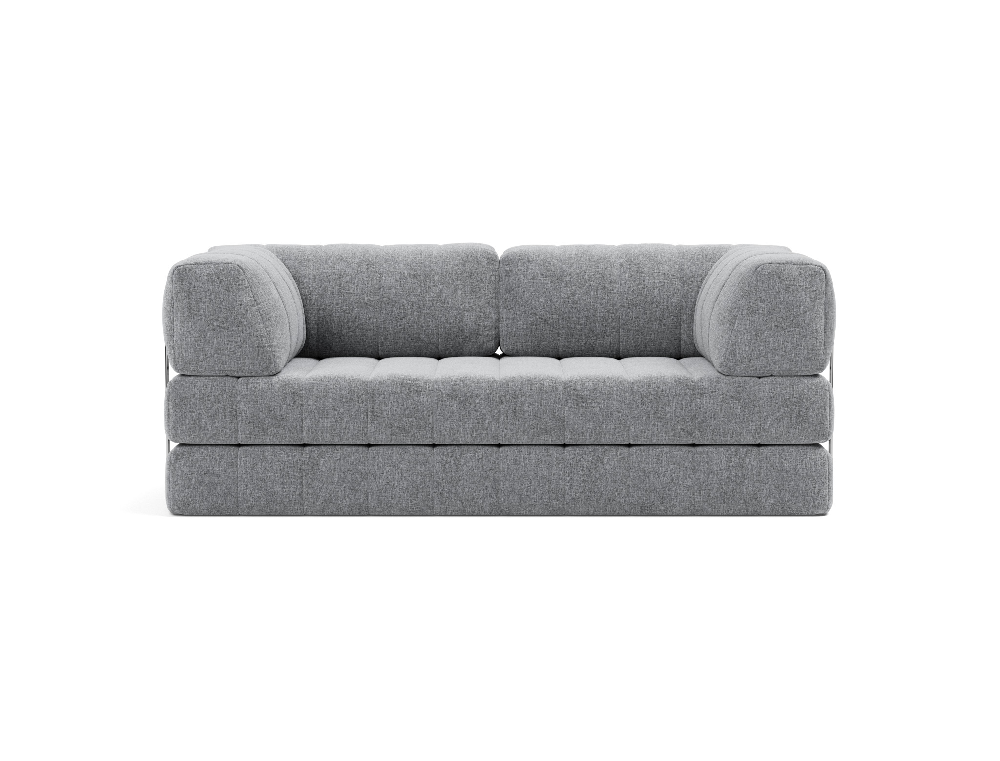 Schlafsofa CozyPad mit Armlehnen Strukturierter Stoff Twist 565-Granite