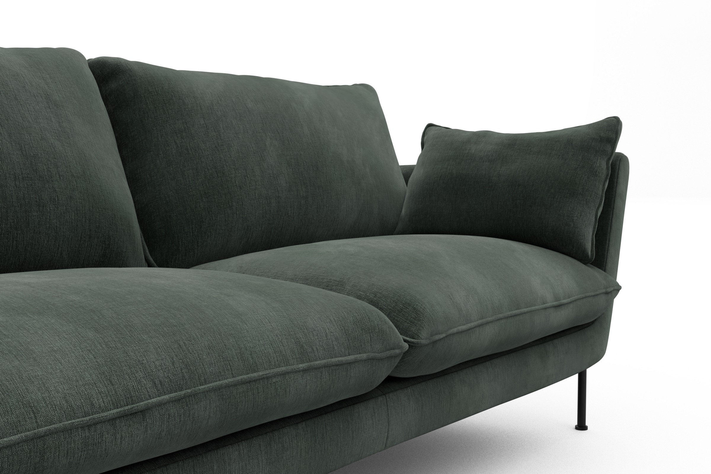 Sofa Anton 2-Sitzer Smooth-Laurel-Green