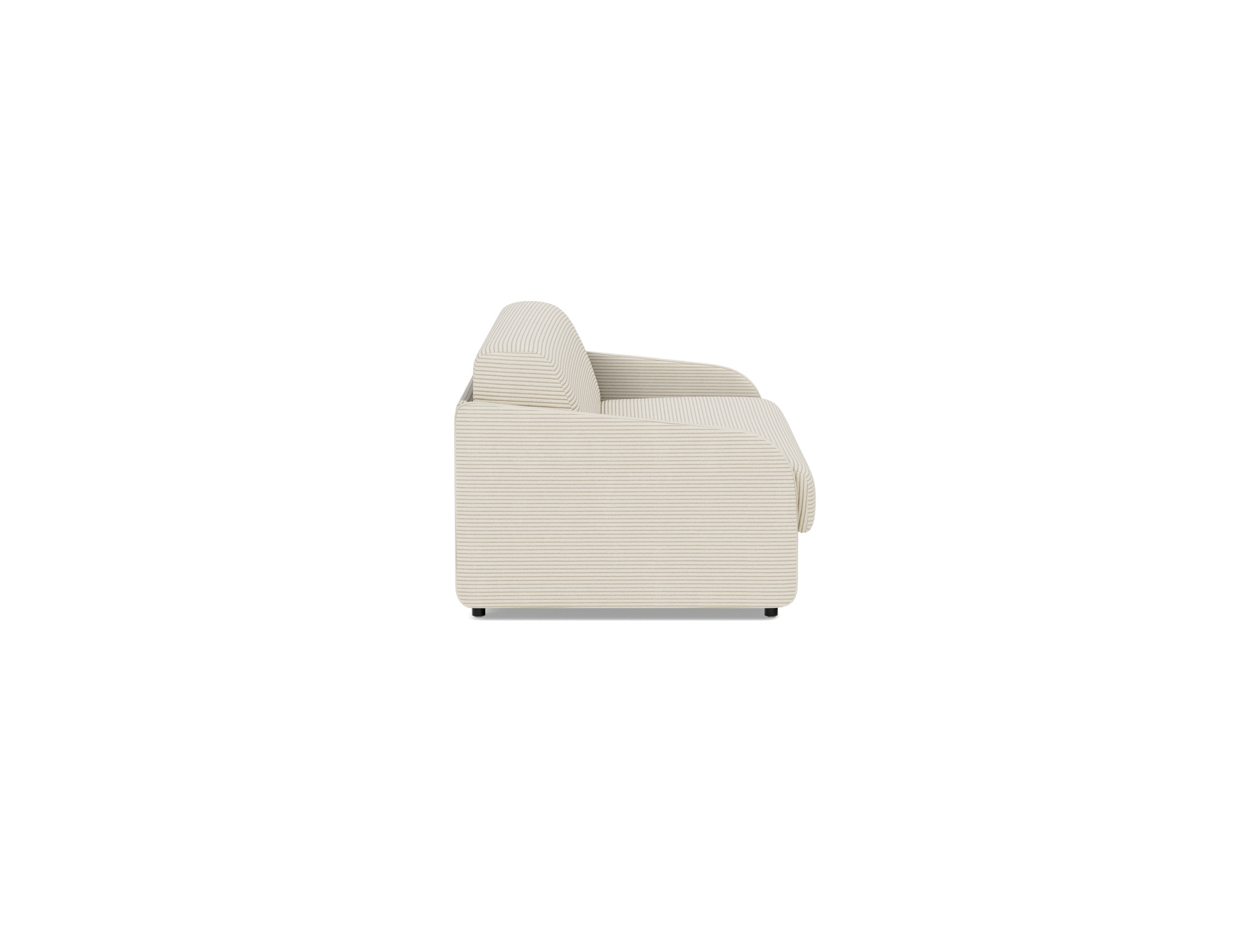 Schlafsofa Eivor mit Memory-Matratze 160 Kord Corduroy 594-Ivory