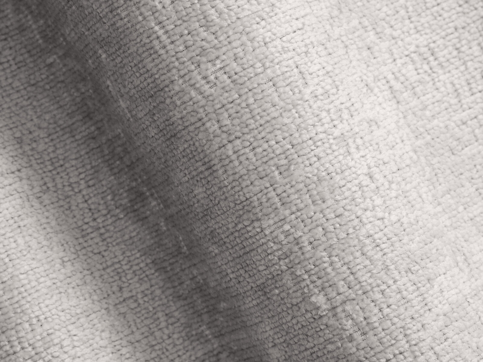 Micadoni Stauraumbett mit Kopfteil Lupine Chenille Perfect Harmony Hellgrau