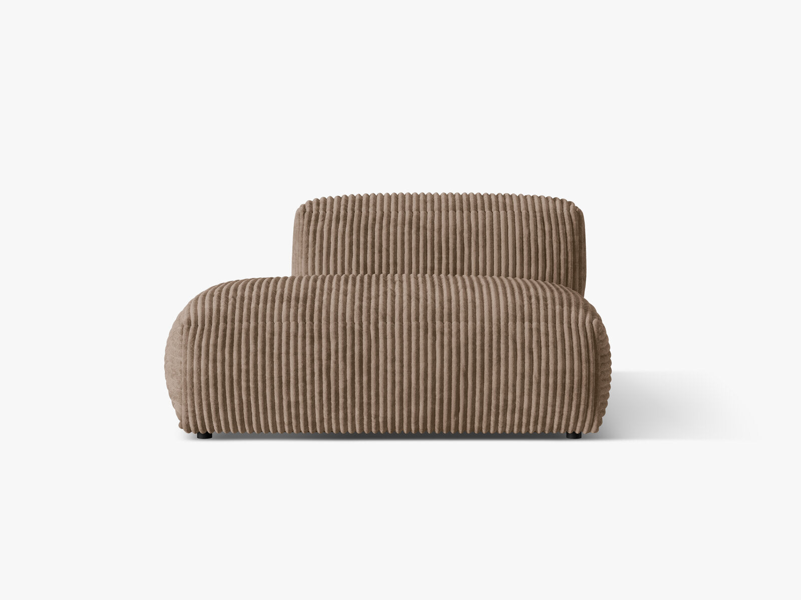 Micadoni Ecksofa-Modul Martina 1-Sitzer Links Kord Eichel