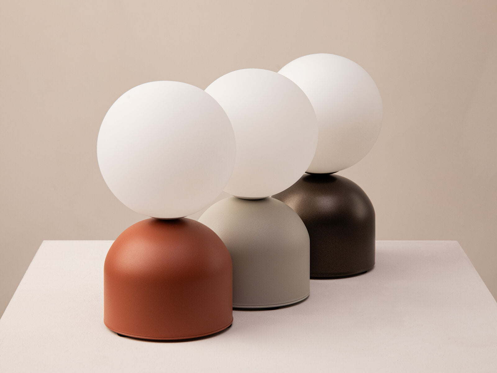 Micadoni Ely Tischlampe Braun