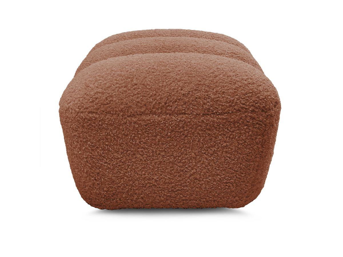 Bobochic Hippolyte Pouf Bouclé-Stoff Orange