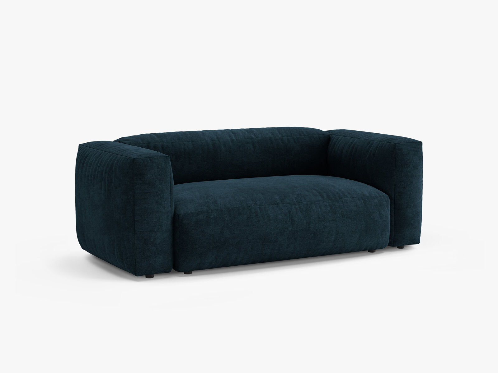 Micadoni Martina Sofa 2-Sitzer Samt Vogue Dunkelpetrol