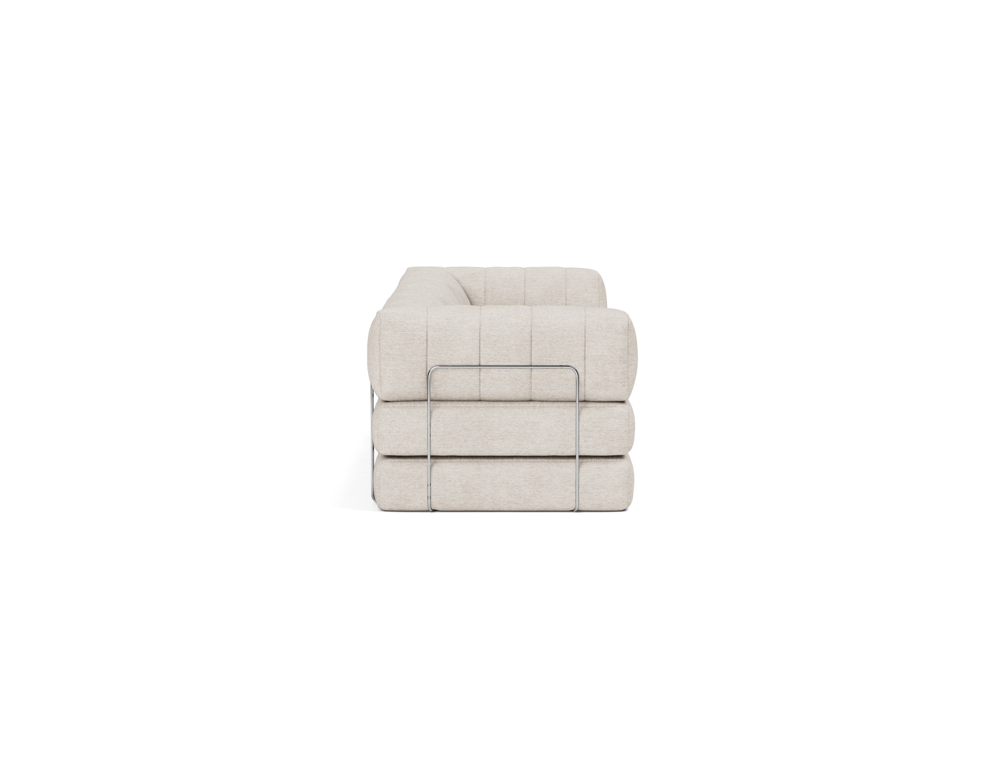 Schlafsofa CozyPad Grand mit Armlehnen Chenille Yuveno 470-Natural