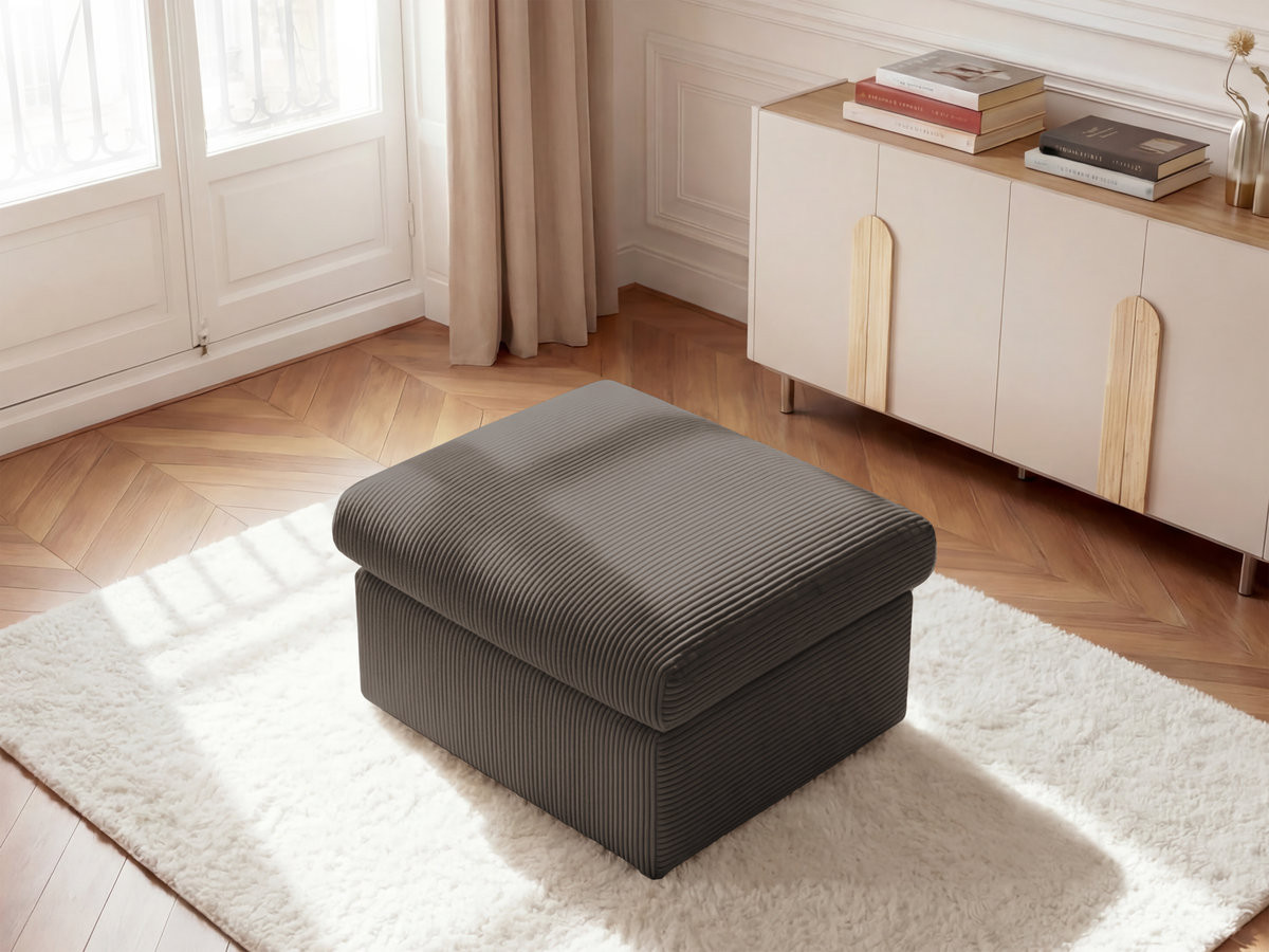 Bobochic Enore Pouf Cordsamt Taupe