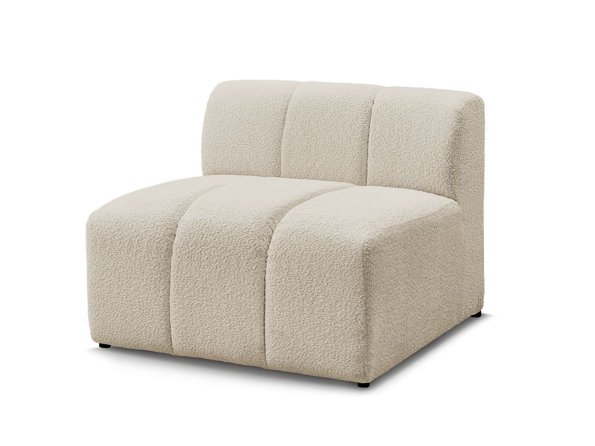 Bobochic Annecy Sofamodul 1-Sitzer Bouclé-Stoff Beige