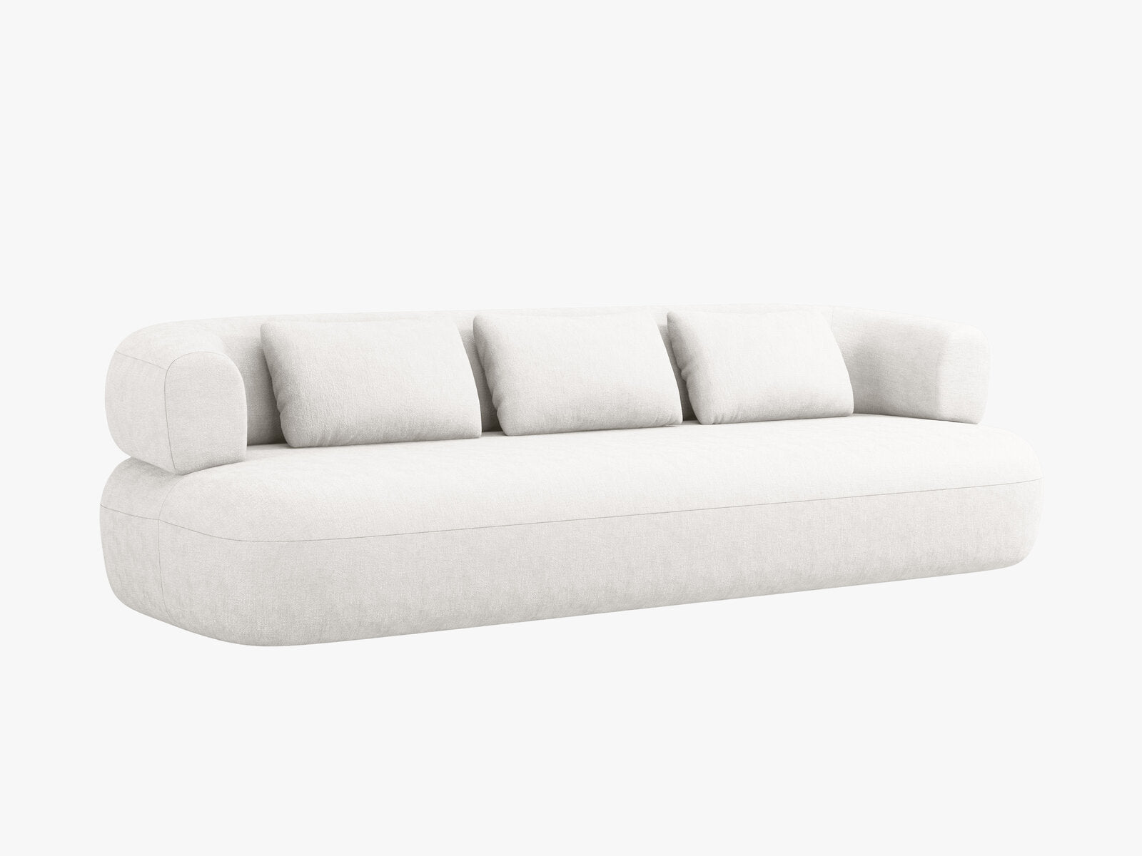 Micadoni Sofa Jenny 4-Sitzer Chenille Perfect Harmony Helles Beige