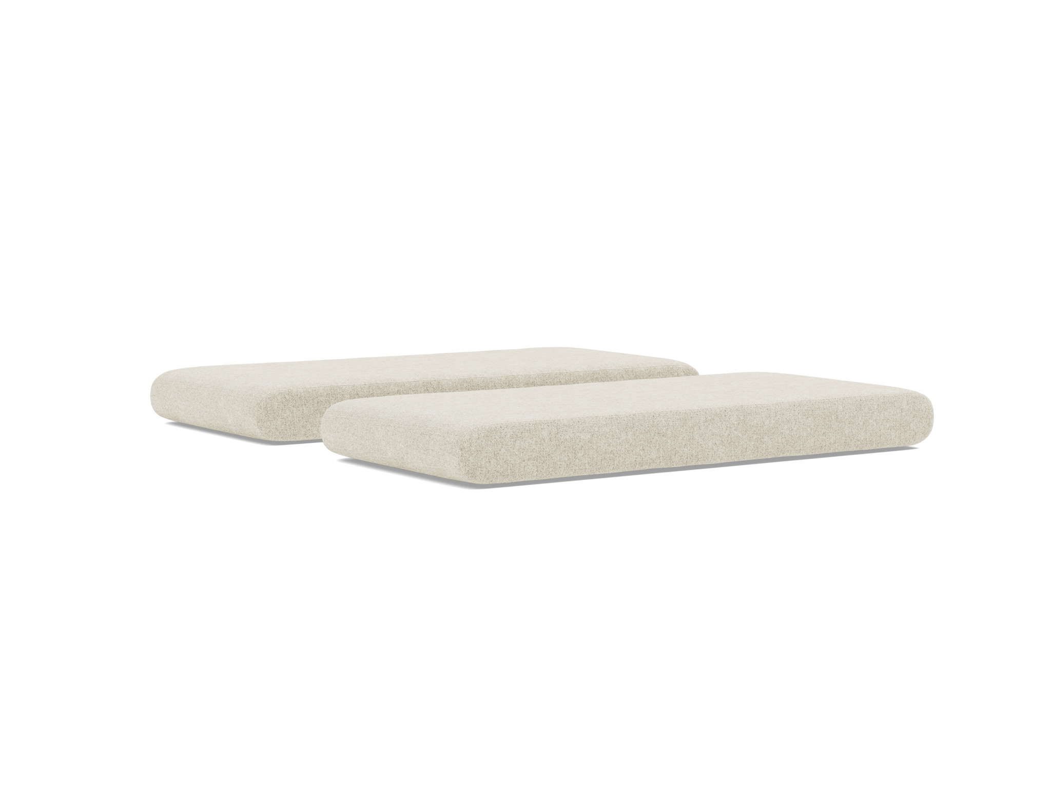 Tagesbett Circlus Strukturierter Stoff Taura 357-Off-White