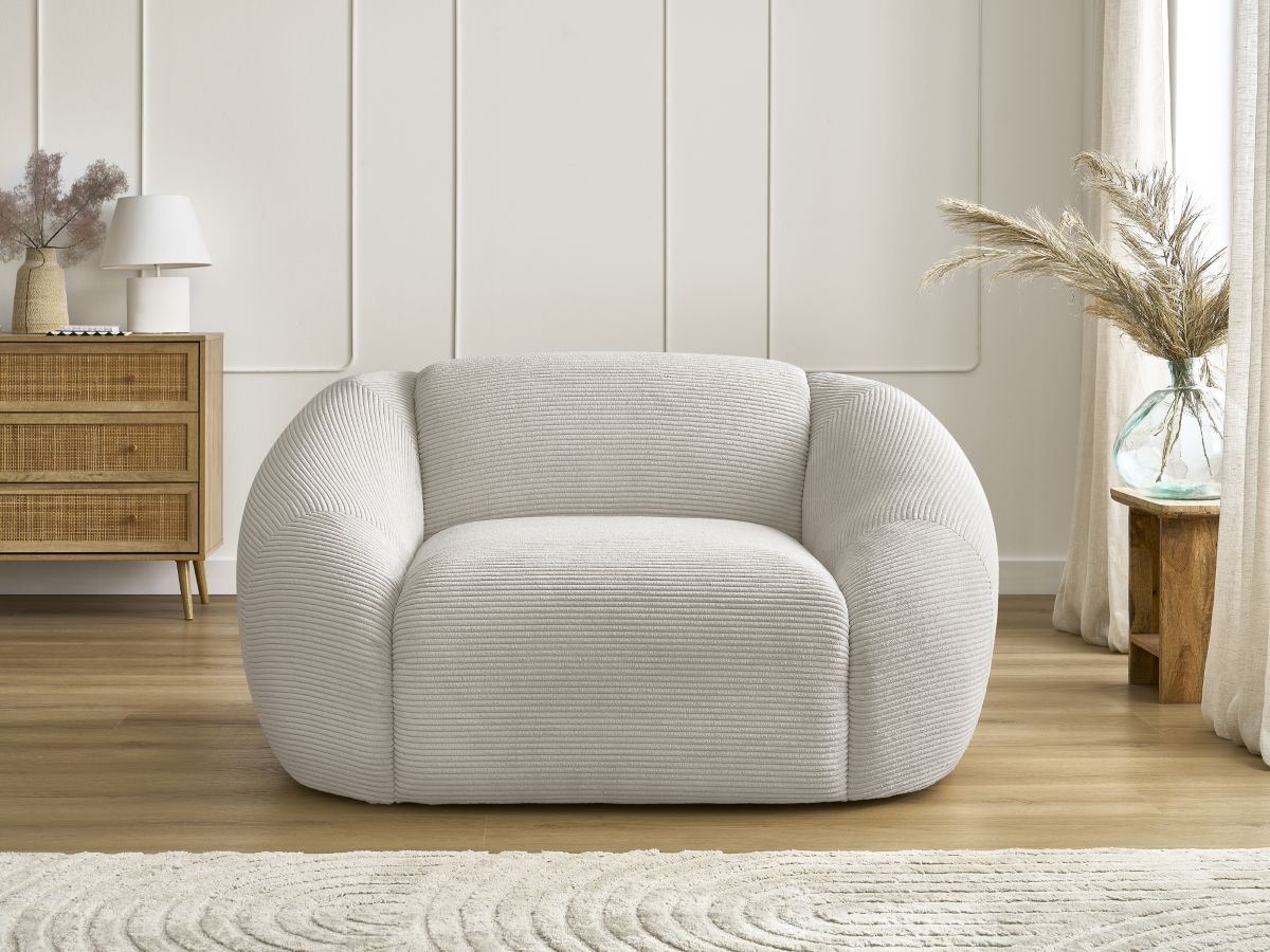 Bobochic Tina Sessel Cordsamt Beige