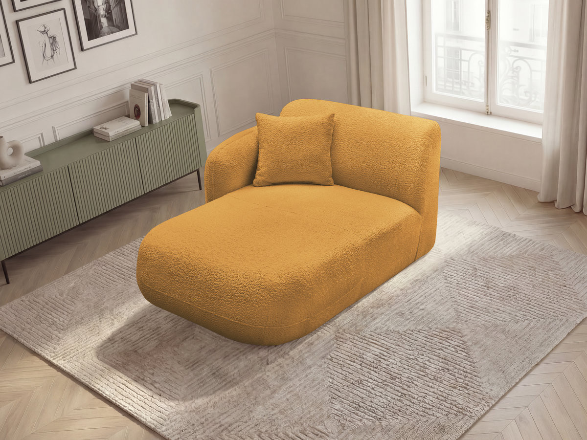 Bobochic Anda Méridienne-Modul Chenille Gelb Ecke links