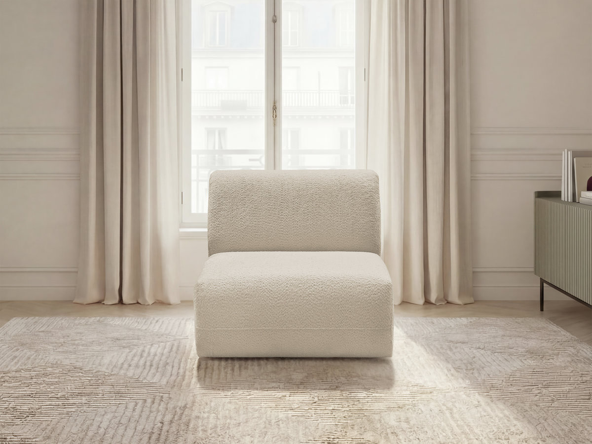 Bobochic Anda Sofamodul 1-Sitzer 84 × 103 cm Chenille Beige