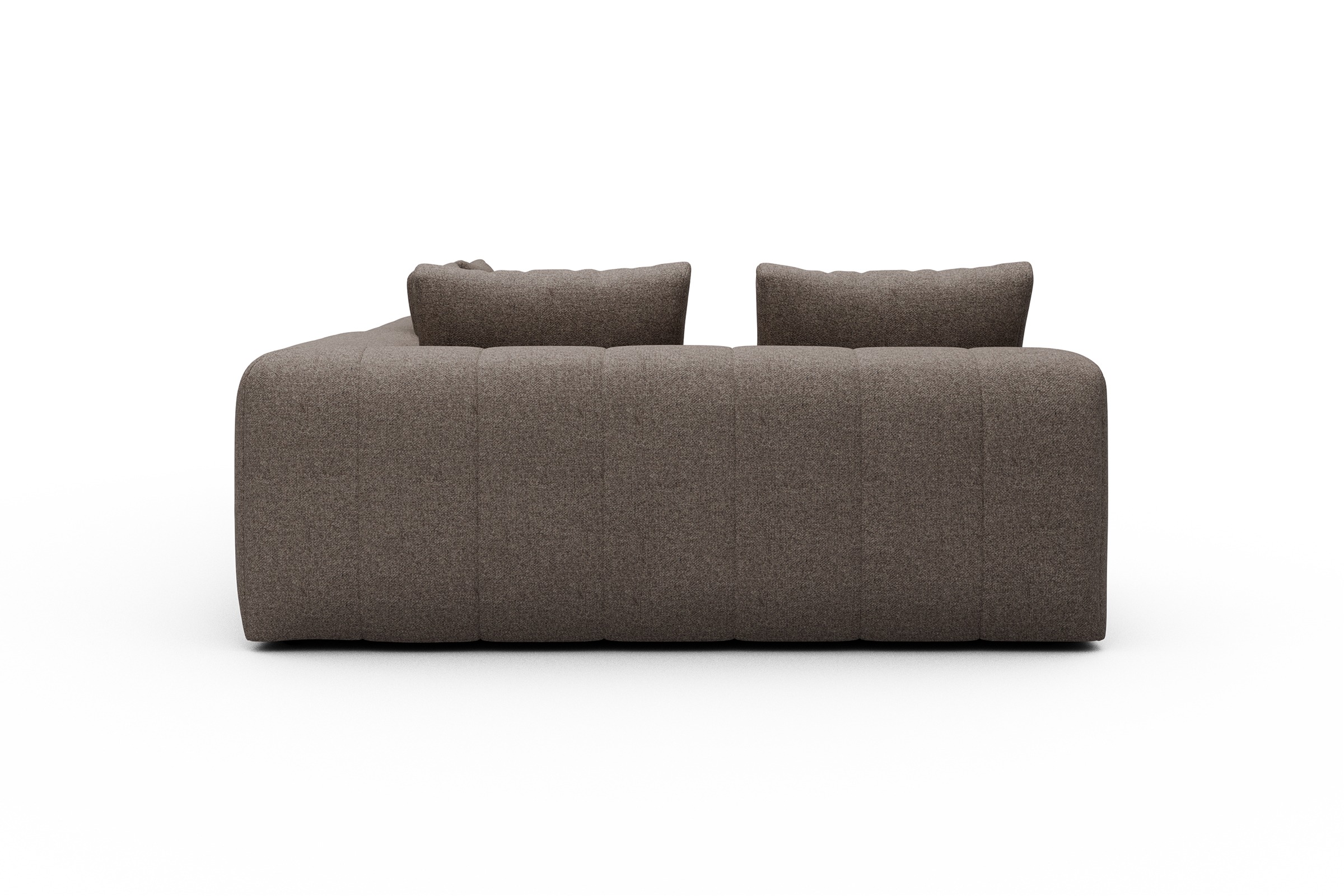 Ecksofa Hugo 2x 2,5-Sitzer Armlehne rechts Sama-Stone
