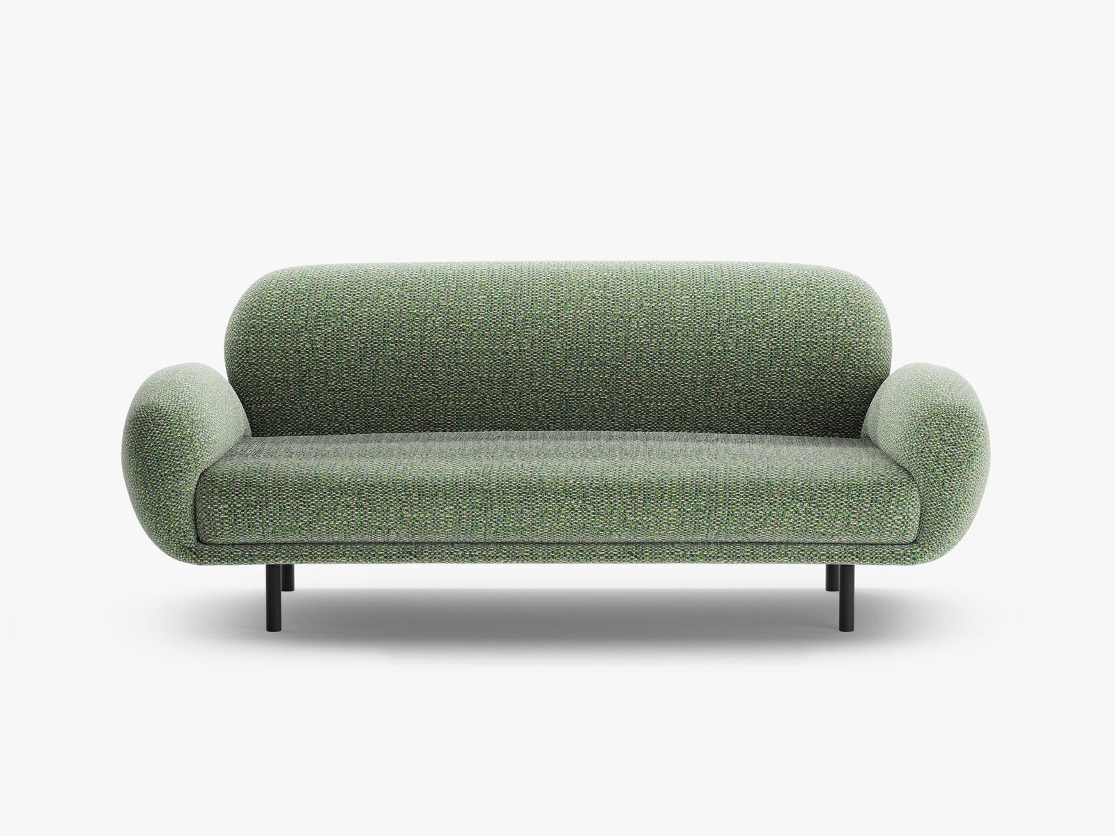 Micadoni Sofa Poppy 2-Sitzer große Version Chenille Silencio Grün