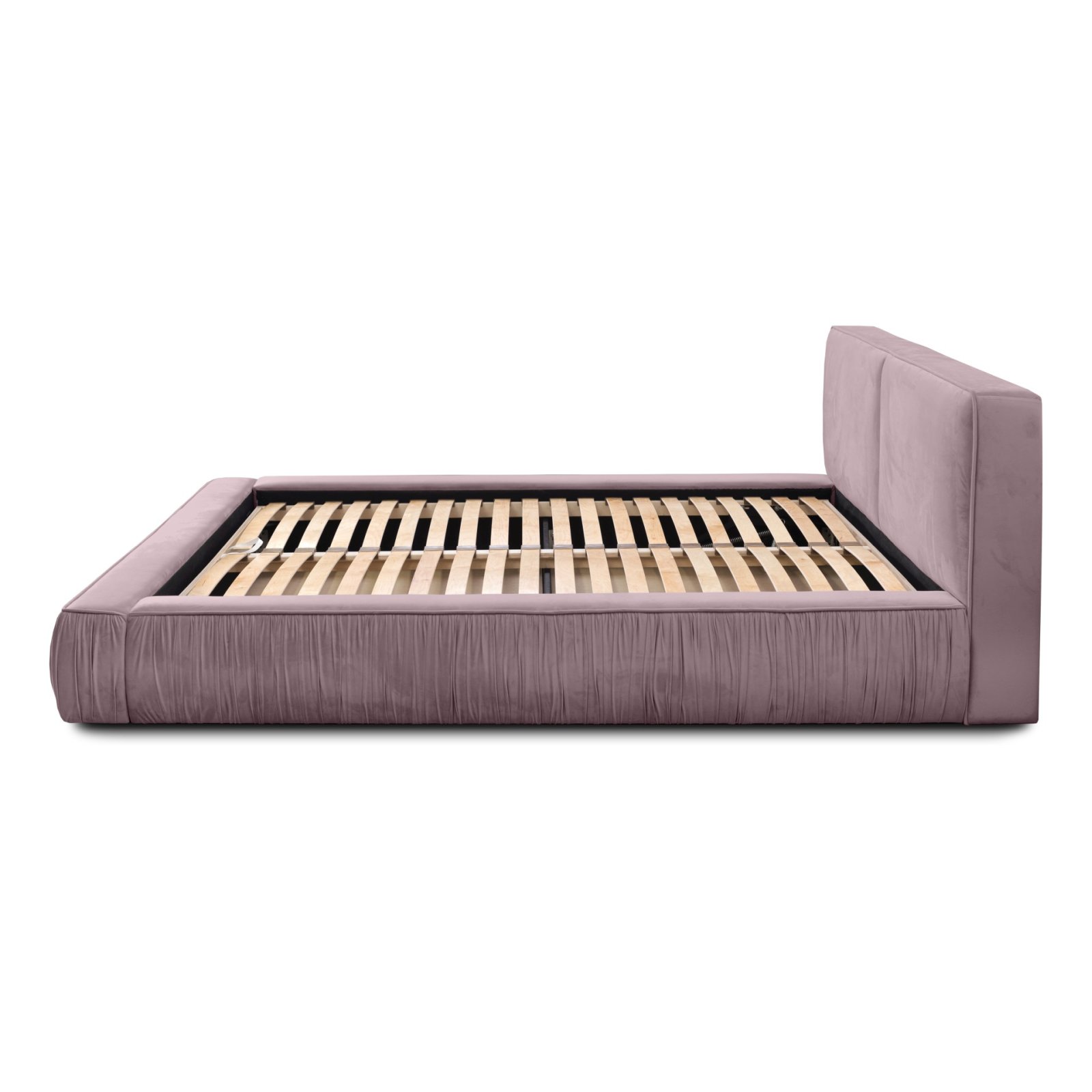 Polsterbett Beyond Samtstoff 140x200 mit Holzrahmen Riviera 62