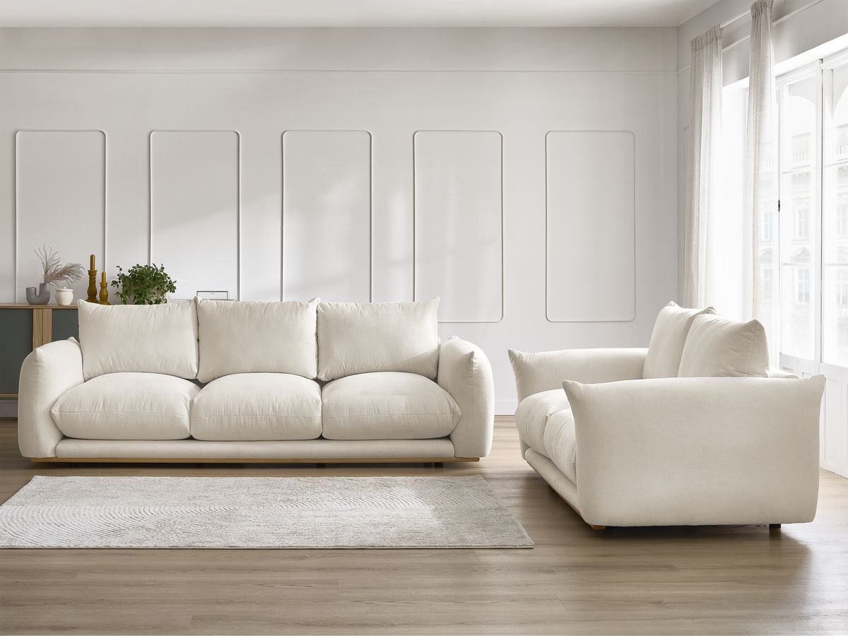 Bobochic Ernest Sofa 5-Sitzer Stoff Beige