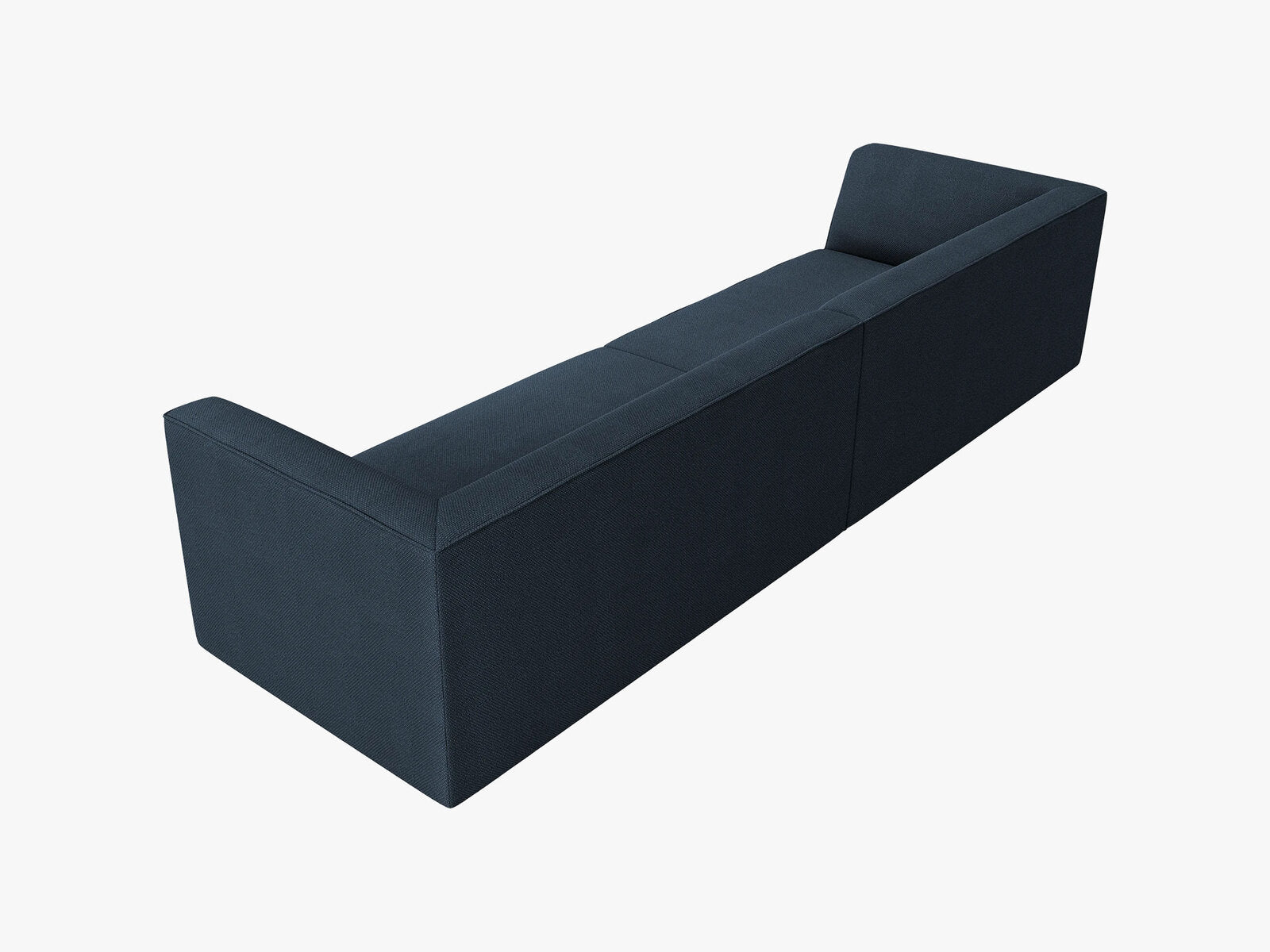 Micadoni Sofa Ruby 4-Sitzer Strukturierter Stoff Ottawa Marineblau