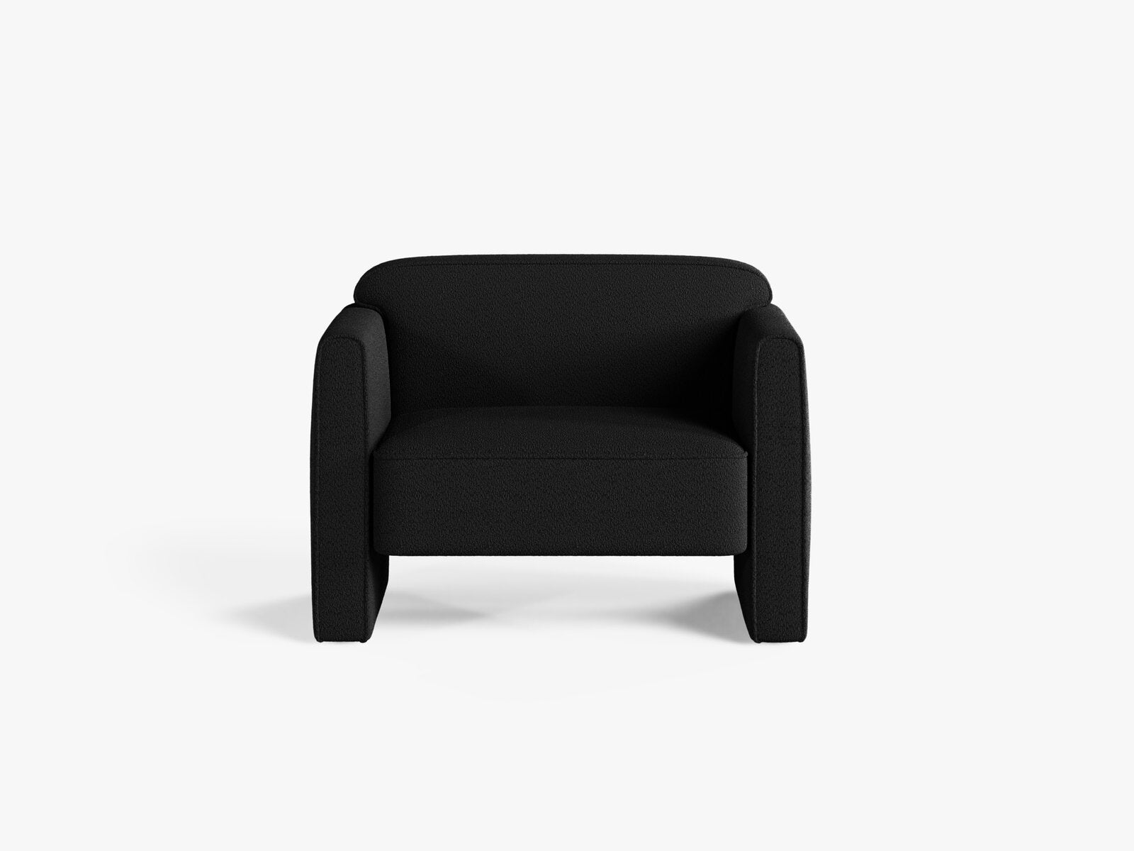 Micadoni Sessel Abby Boucle Coral Schwarz