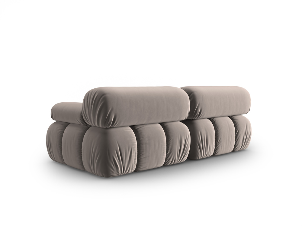 Cosmopolitan Design Sofa Cortina 2-Sitzer Samt Bluvel Cappuccino