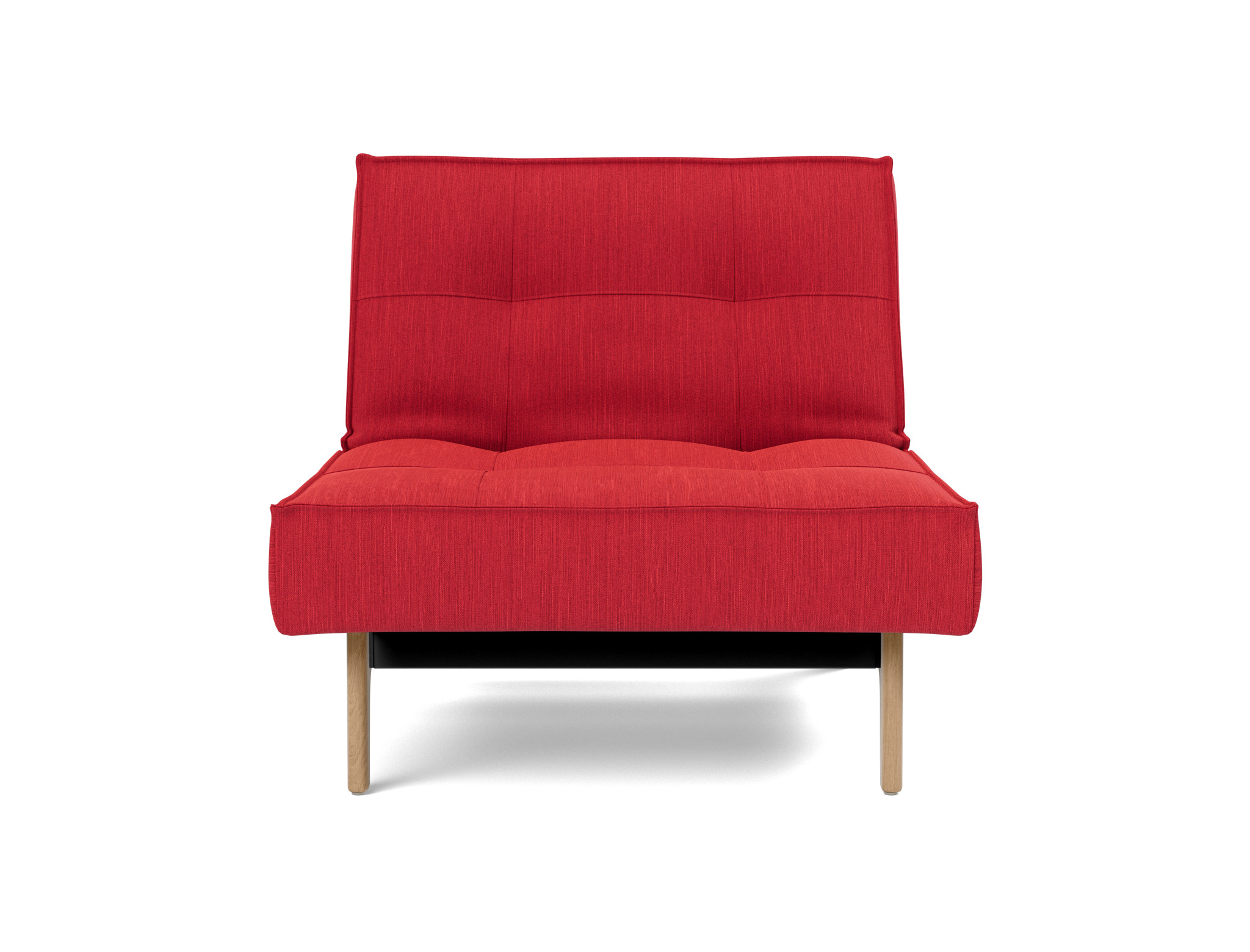 Sessel Splitback Flachgewebe Elegance 511-Red Beine Eiche
