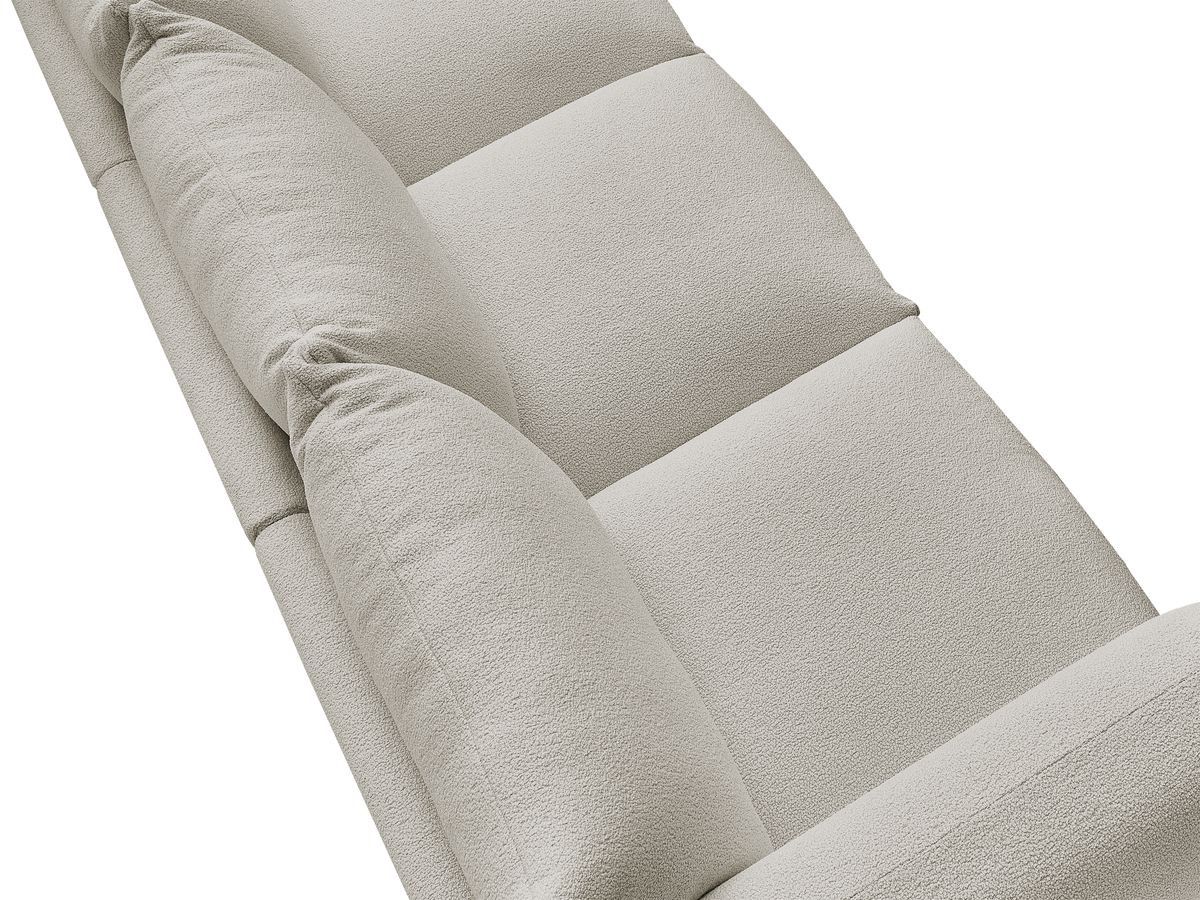 Bobochic Ernest Sofa 3-Sitzer 266 × 106 cm Bouclé-Stoff Taupe