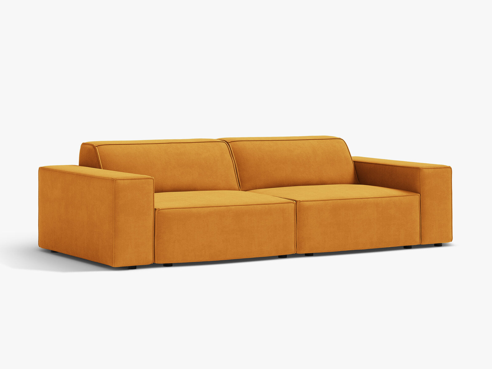 Micadoni 3-Sitzer Sofa Jodie Samt Venus Gelb