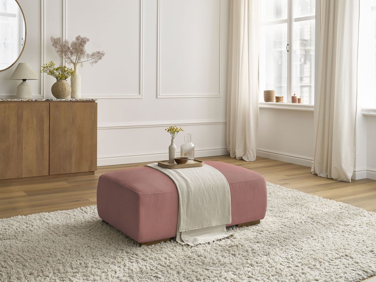 Bobochic Sidonie Pouf Cordsamt Rosa