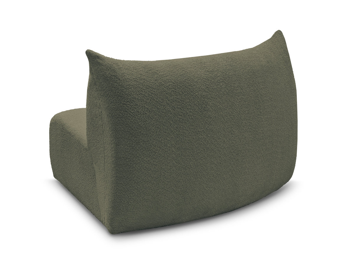 Bobochic Azra Sofamodul 1-Sitzer Bouclé-Stoff Grün