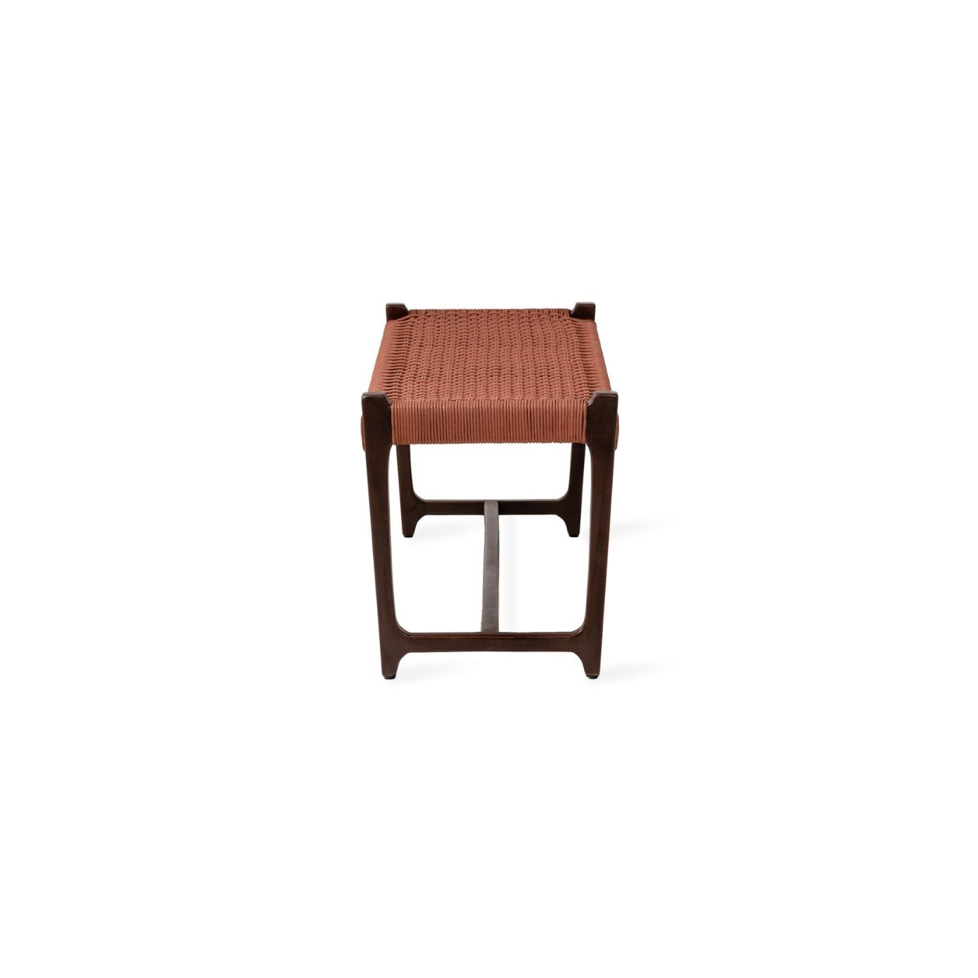 Jesper Home Outdoor-Bank Kuwana Cinnamon-Weave Gestell Espresso 120cm